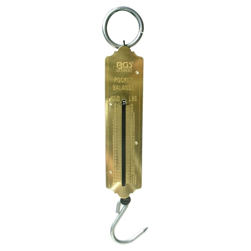 Bilancia da Tasca a Molla Dinamometro 50 KG art.BGS8034 BIBA-RICAMBI
