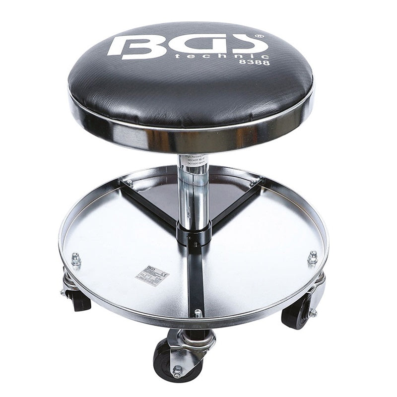 Sgabello da Meccanico con 5 Ruote BGS8388 BIBA-RICAMBI