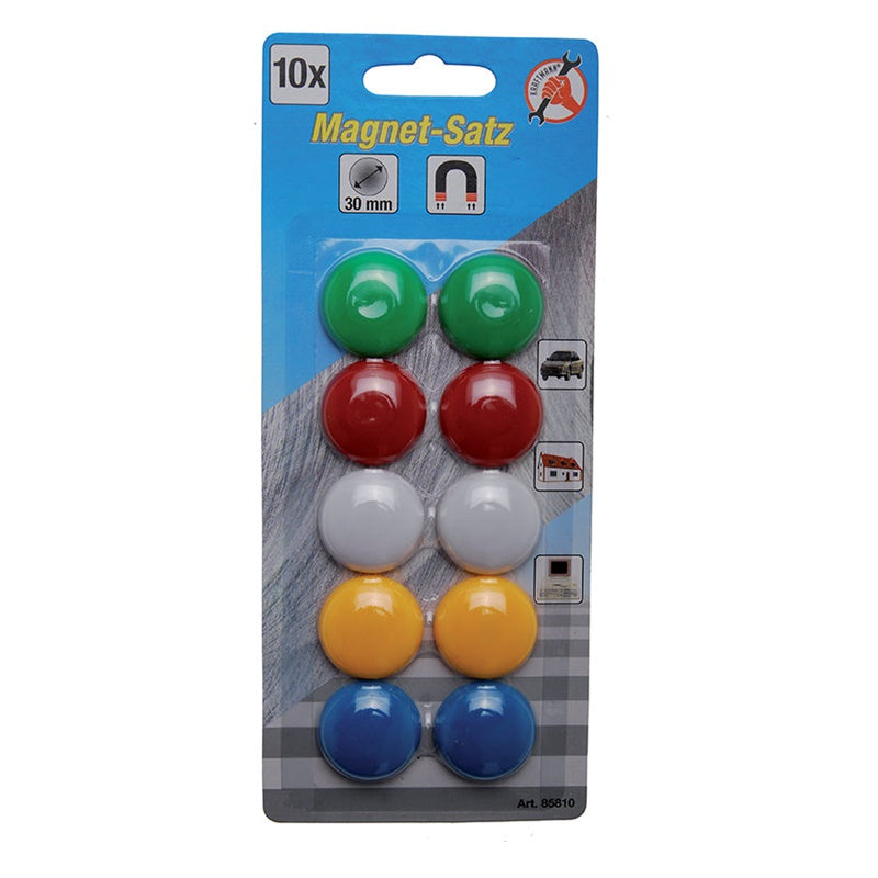 Set 10 Pezzi Magneti Ø 30 mm art.BGS85810 BIBA-RICAMBI