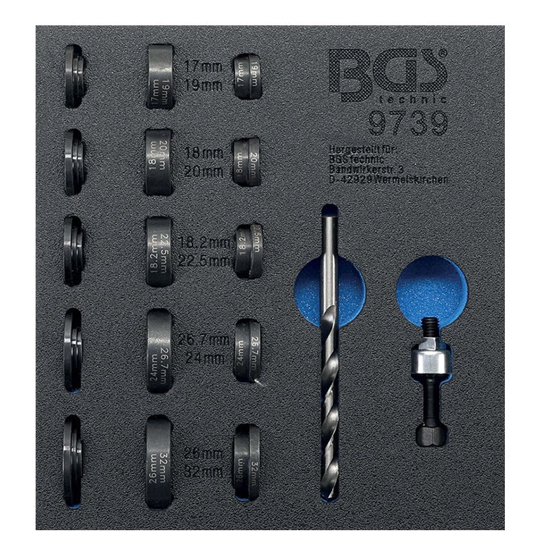 Set Foratori per Installazione Sensori di Parcheggio 17-22 mm BGS9739 BIBA-RICAMBI
