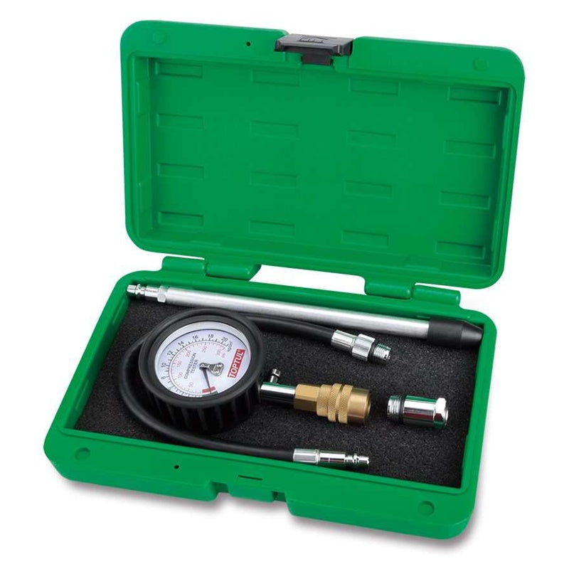 Serie Tester Compressione Unico Benzina Marca Toptul BIBA-RICAMBI