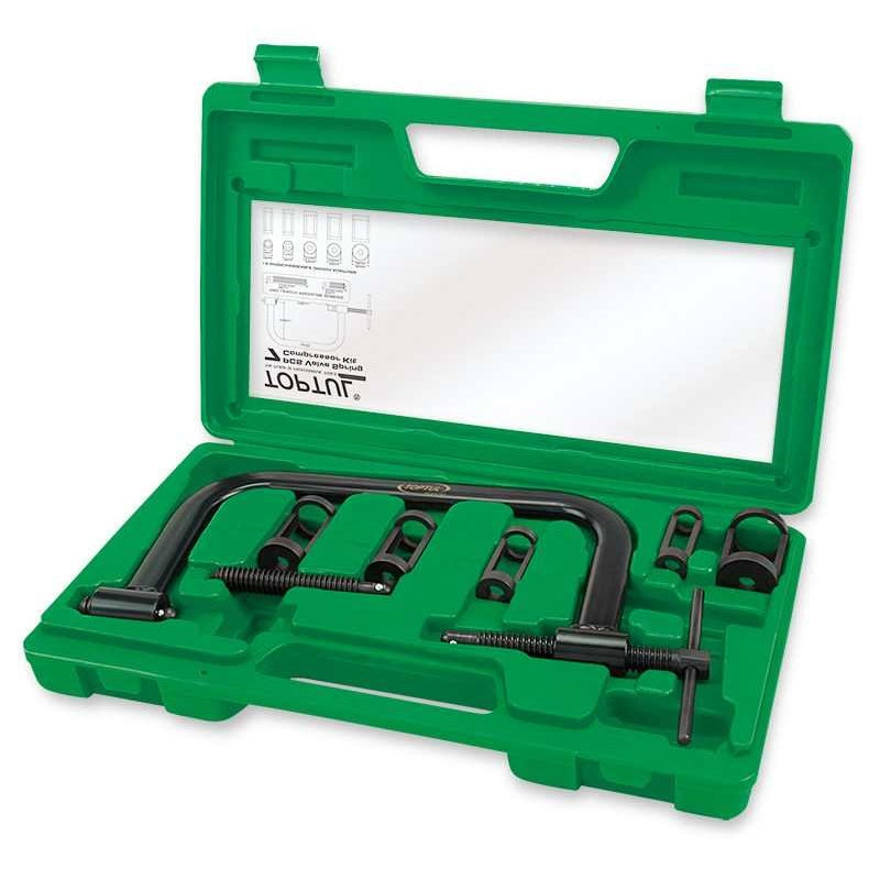 Cassetta Plastica Kit Smontavalvole 7 Pz Marca Toptul BIBA-RICAMBI