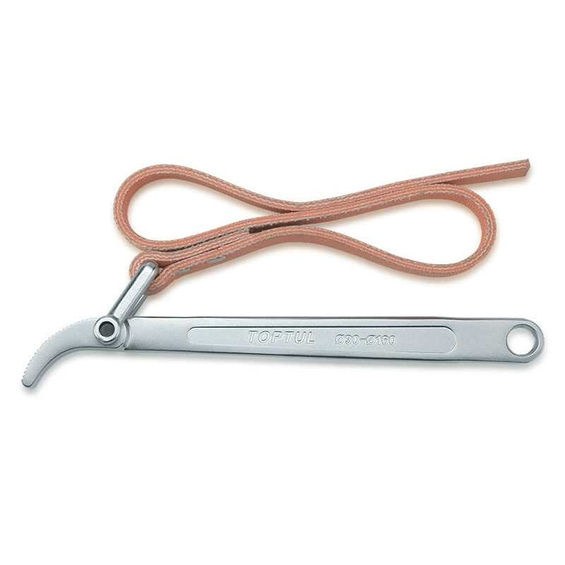 Chiave per Filtro Olio a Cinghia Capacità 30 - 160 mm L.9 Marca Toptul BIBA-RICAMBI