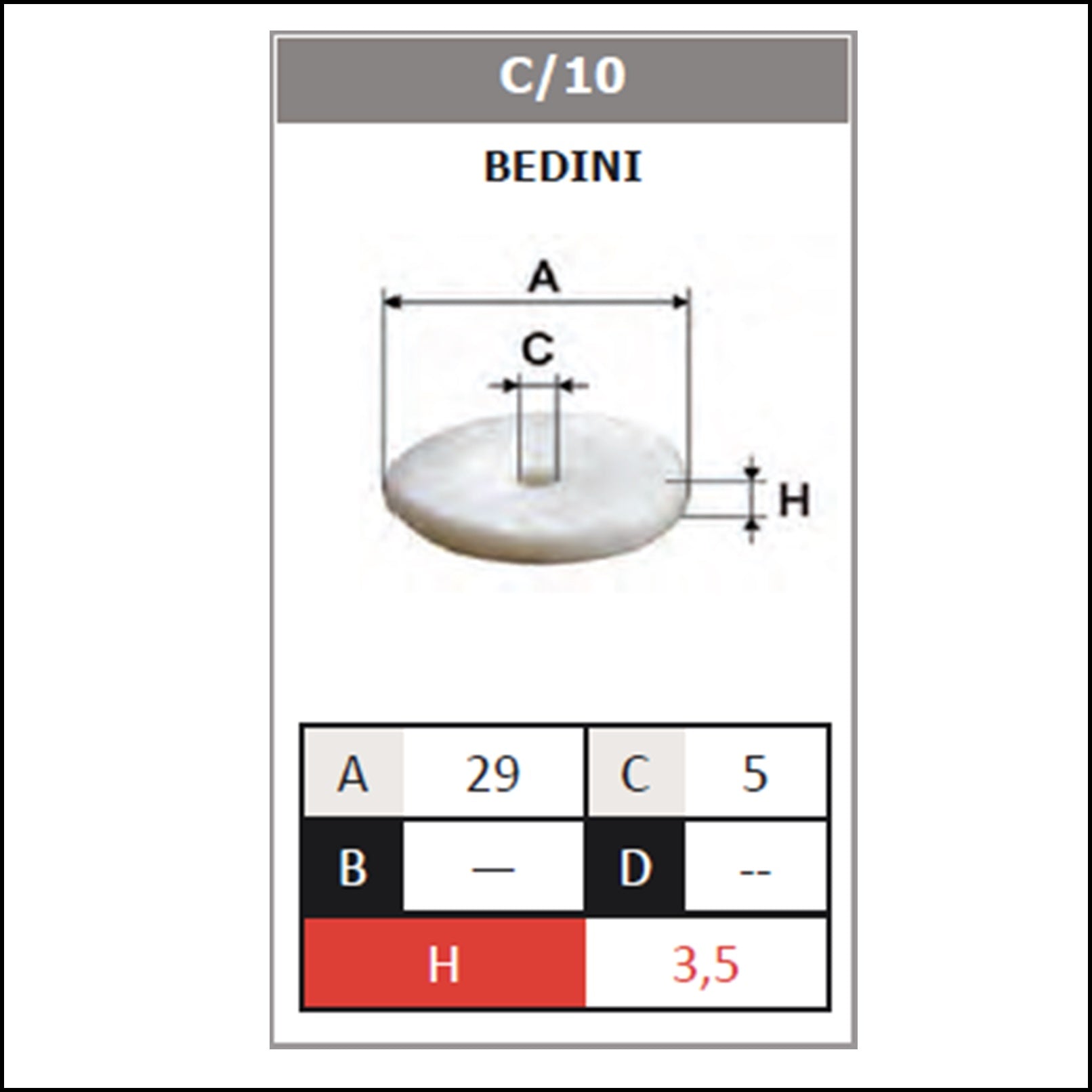 Filtro Gpl Impianto Bedini art.C/10 BIBA-RICAMBI