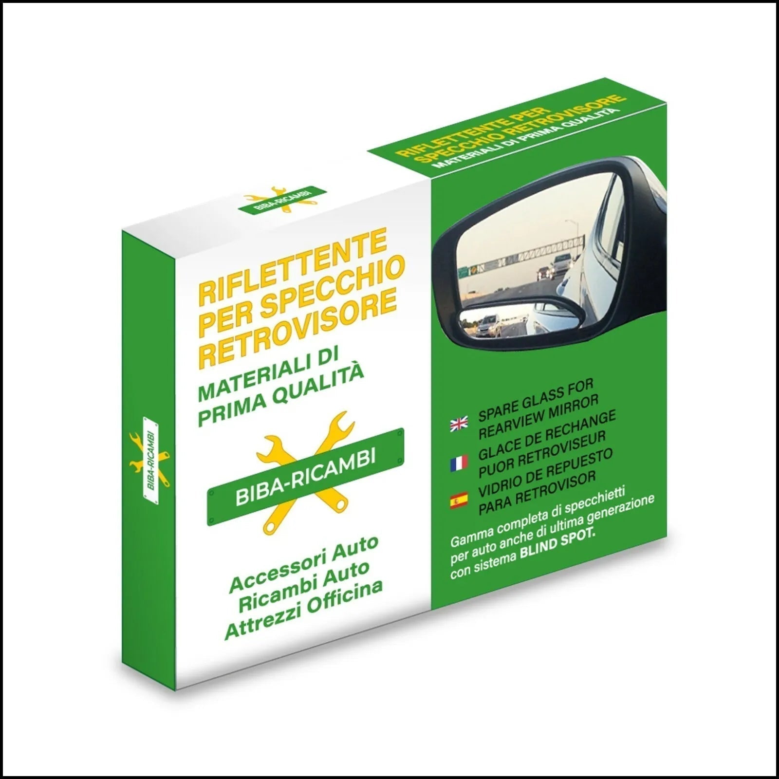 Piastra Specchio Retrovisore Asferico Termico Lato Dx-Passeggero Per Renault CLIO IV (BH_) dal 2012> BIBA-RICAMBI
