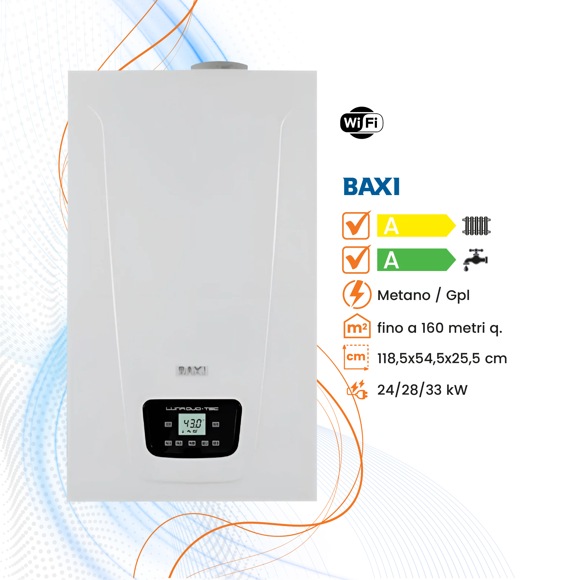 Caldaia Baxi Luna Duo-Tec E a Condensazione