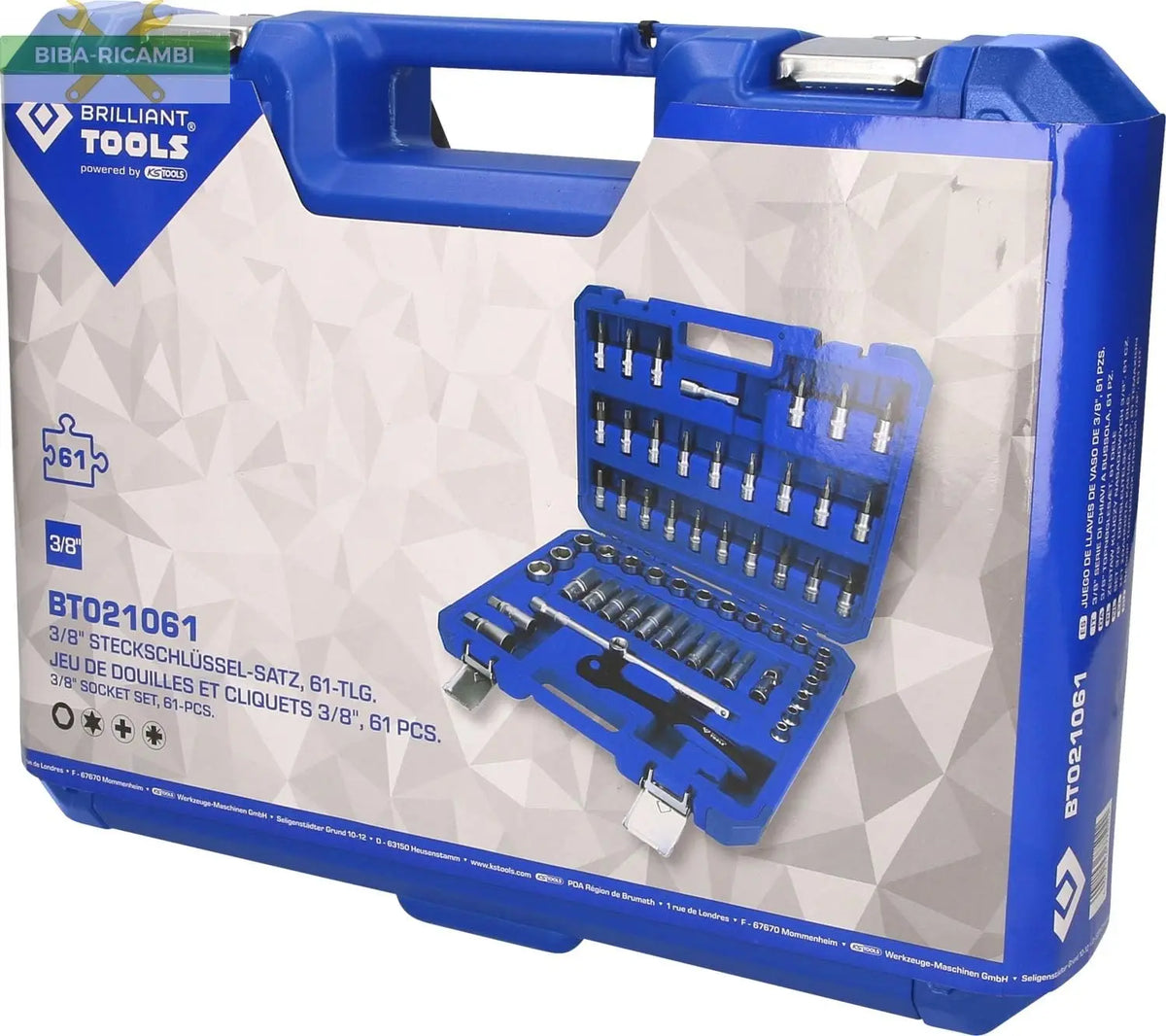 Chiavi A Bussola 3/8'' Brilliant Tools (61pzz) BIBA-RICAMBI