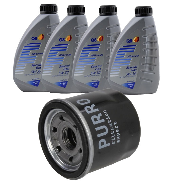 Kit Tagliando Olio 5W30 Specifico GAS Per Daihatsu Terios II 1.5 GPL 77KW-105CV BIBA-RICAMBI