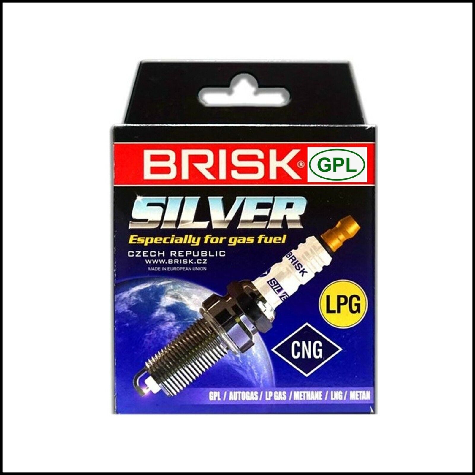 Candela Kit 4 Candele Gpl Metano Brisk Silver DR15YS-9 BIBA-RICAMBI