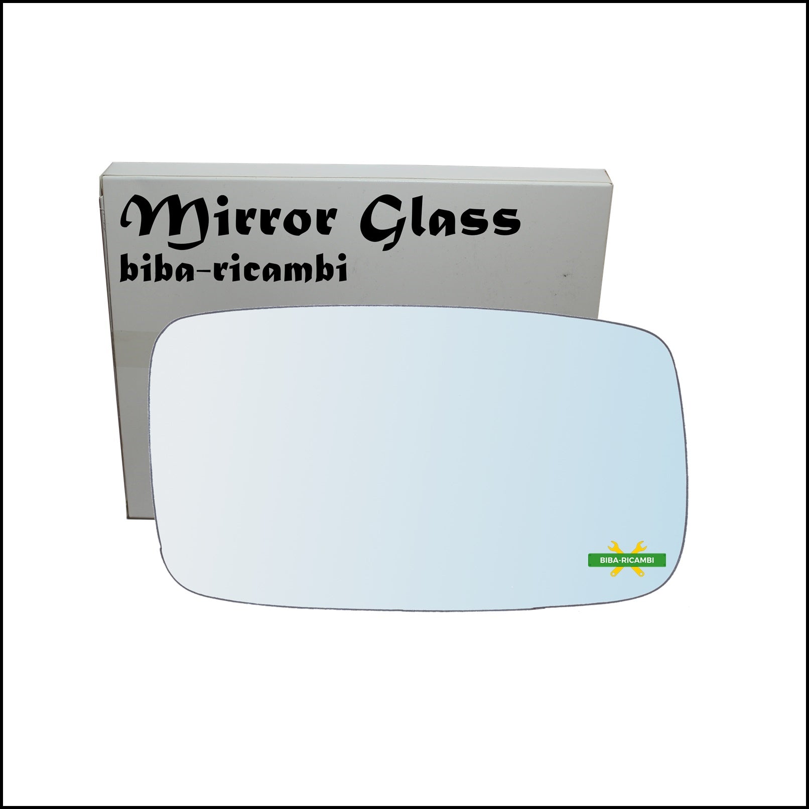Vetro Specchio Retrovisore Cromato Lato Dx-Passeggero Per Volvo 740 (744) dal 1983-1992 BIBA-RICAMBI