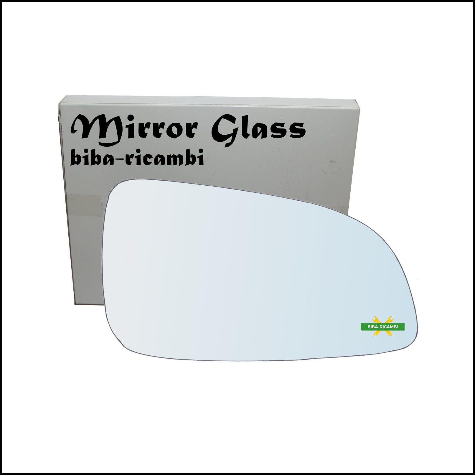 Vetro Specchio Retrovisore Cromato Lato Dx-Passeggero Per Opel Astra H (A04) solo dal 2004-2009 (specchio piccolo) BIBA-RICAMBI