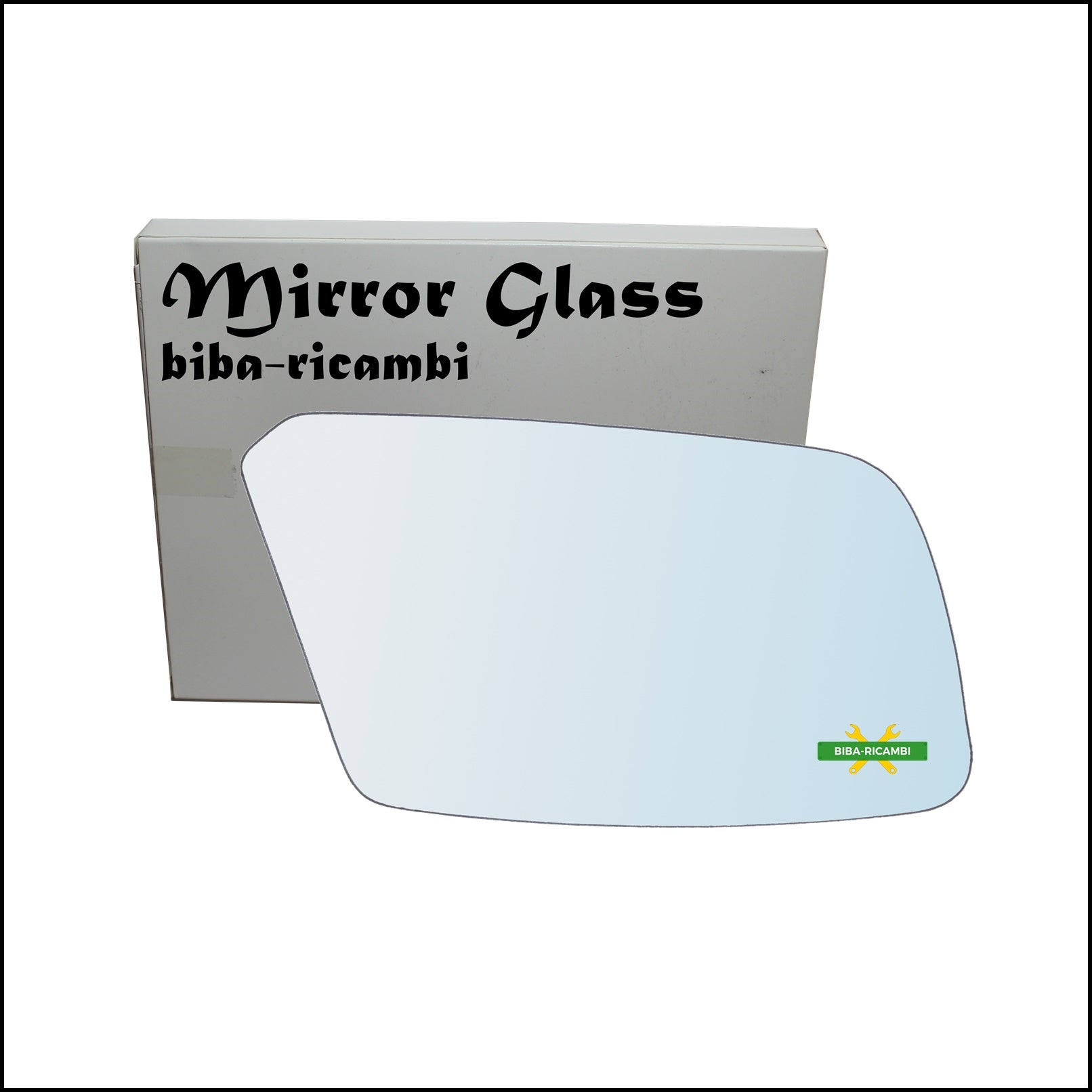 Vetro Specchio Retrovisore Cromato Lato Dx-Passeggero Per Volvo 440 (445) solo dal 1994-1997 BIBA-RICAMBI