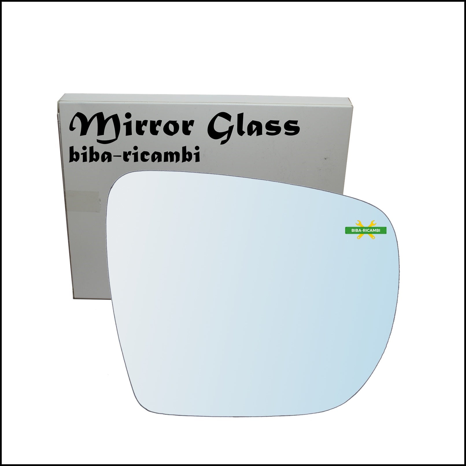 Vetro Specchio Retrovisore Cromato Lato Dx-Passeggero Per Hyundai ix35 (LM, EL, ELH) 2009> BIBA-RICAMBI