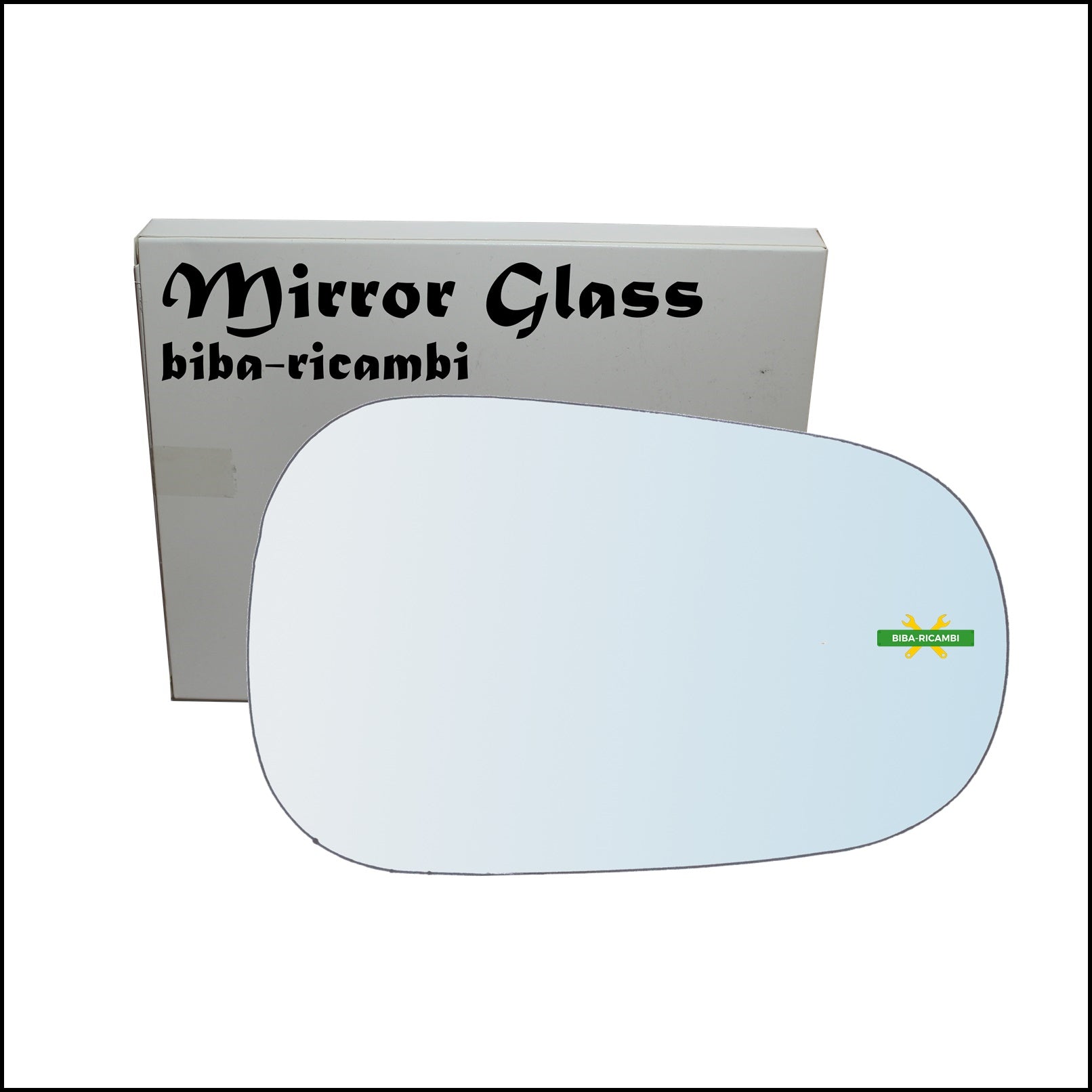 Vetro Specchio Retrovisore Cromato Lato Dx-Passeggero Per Nissan Micra III (K12) dal 2002-2010 BIBA-RICAMBI