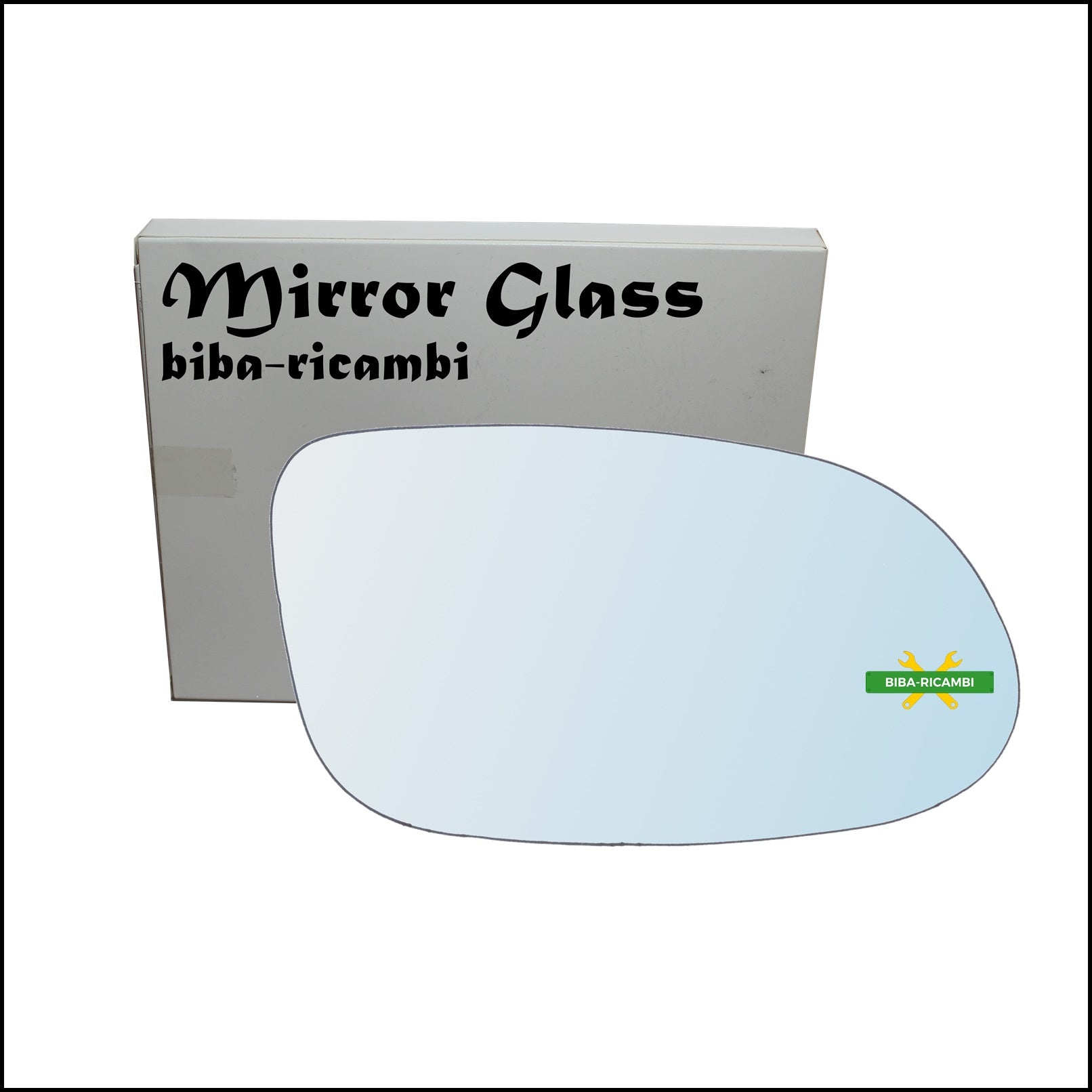 Vetro Specchio Retrovisore Cromato Lato Dx-Passeggero Per Mercedes Benz SLK II (R171) dal 2004-2011 BIBA-RICAMBI