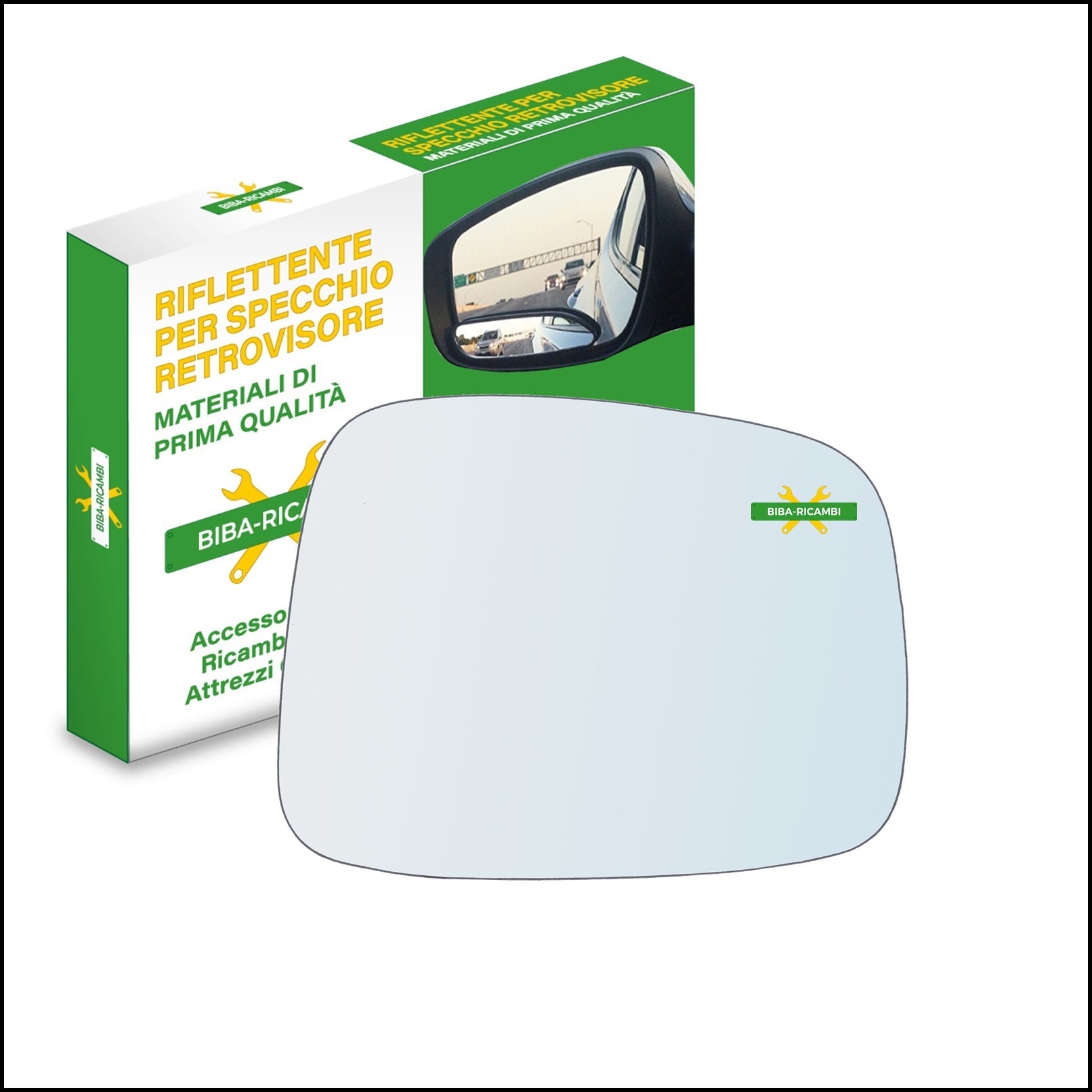 Vetro Specchio Retrovisore Lato Dx-Passeggero Per Opel Frontera B (U99) dal 1998-2004 BIBA-RICAMBI