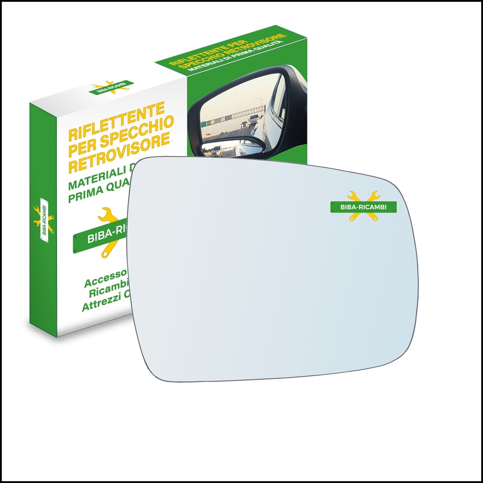 Vetro Specchio Retrovisore Lato Dx-Passeggero Per Kia Sorento II (XM) dal 2009> BIBA-RICAMBI