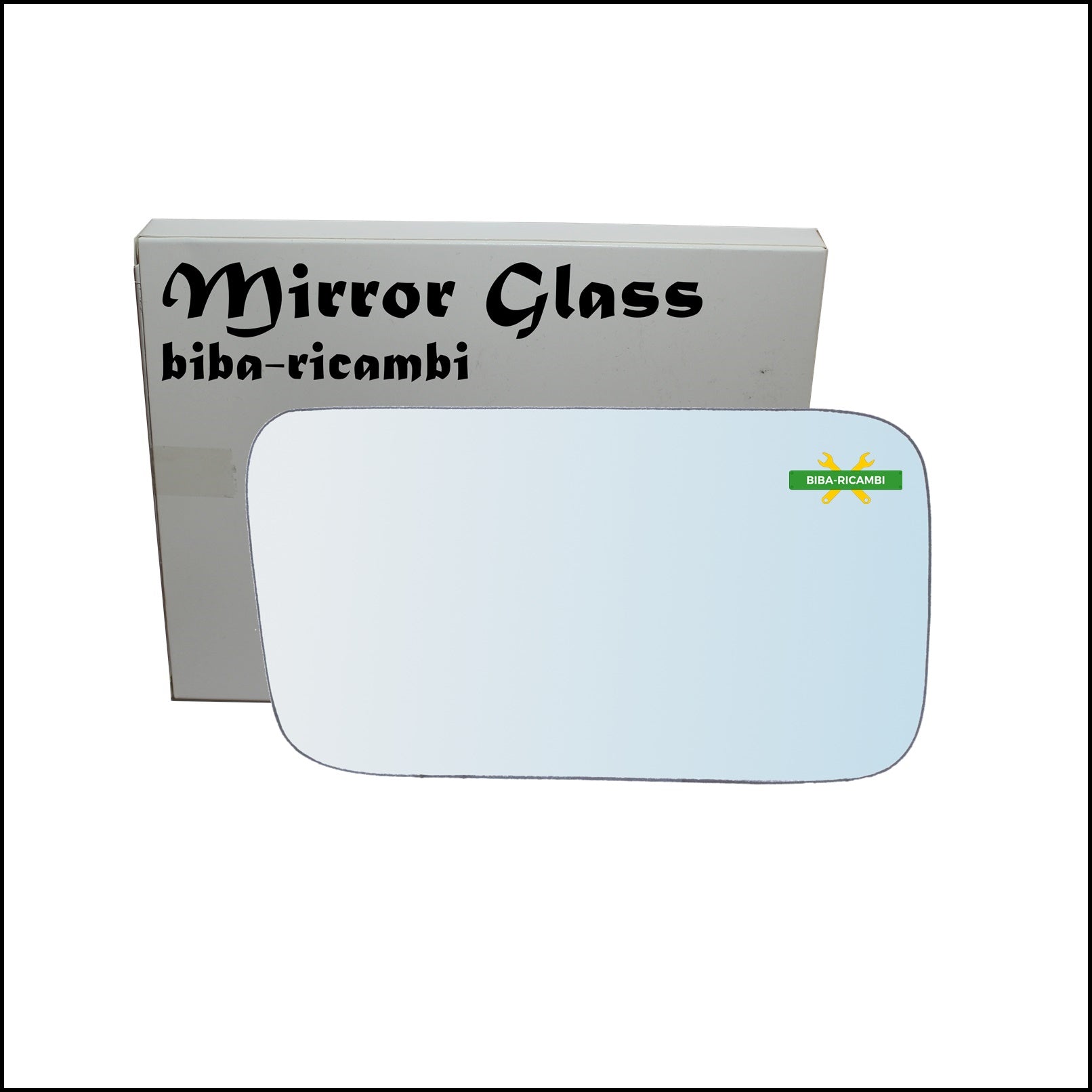 Vetro Specchio Retrovisore Cromato Lato Dx-Passeggero Per Fiat Cinquecento Sporting (170) dal 1994-1998 BIBA-RICAMBI