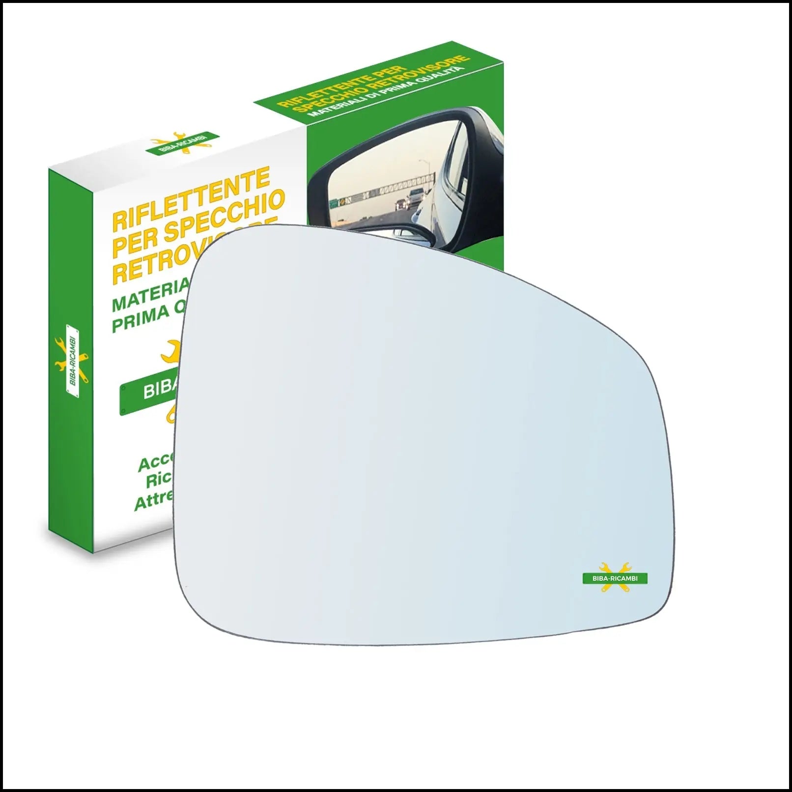 Vetro Specchio Retrovisore Lato Dx-Passeggero Per Renault Grand Scenic III (JZ0/1) dal 2009> BIBA-RICAMBI