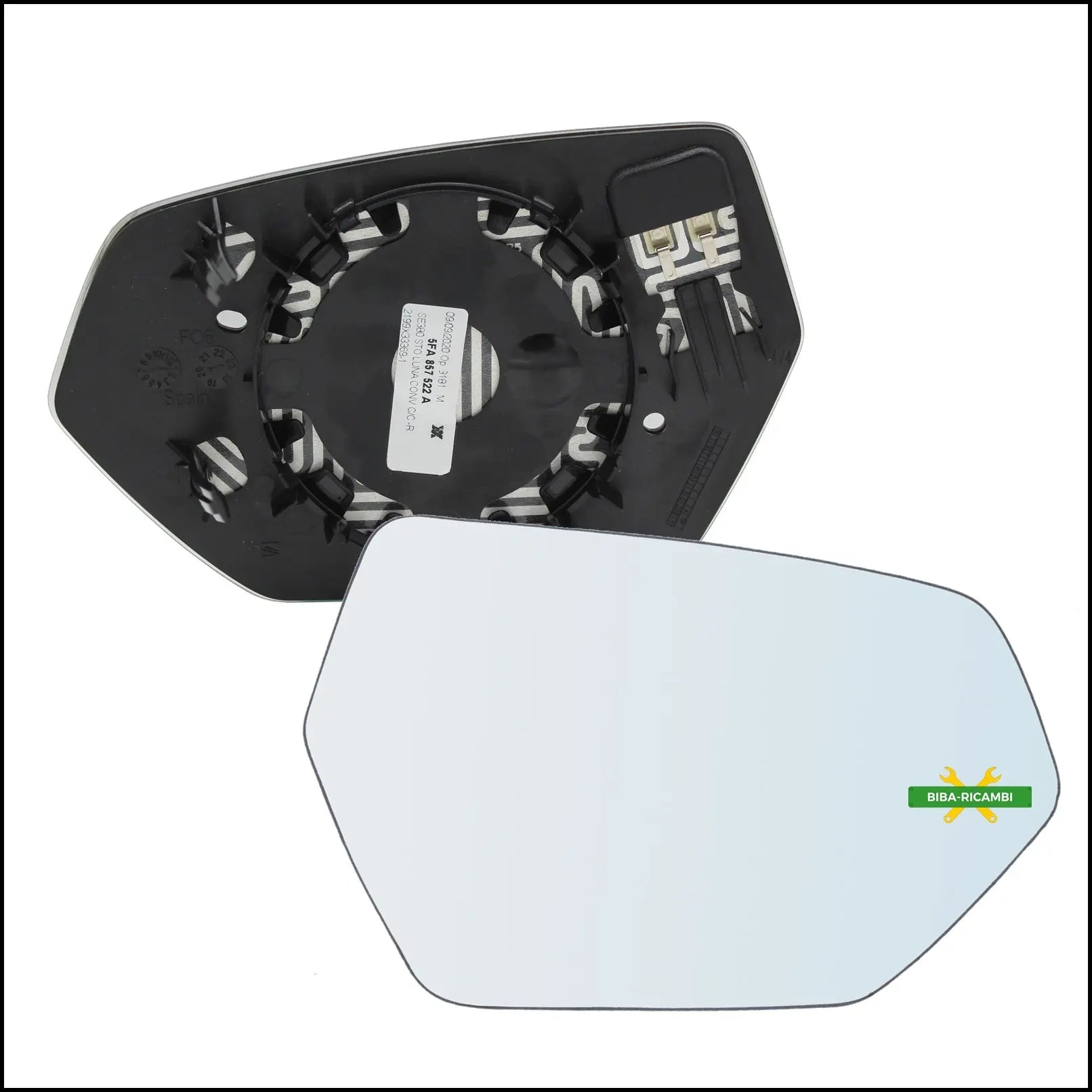 Piastra Specchio Retrovisore Termica Lato Dx-Passeggero Per Cupra Formentor (KM7) dal 2020> BIBA-RICAMBI