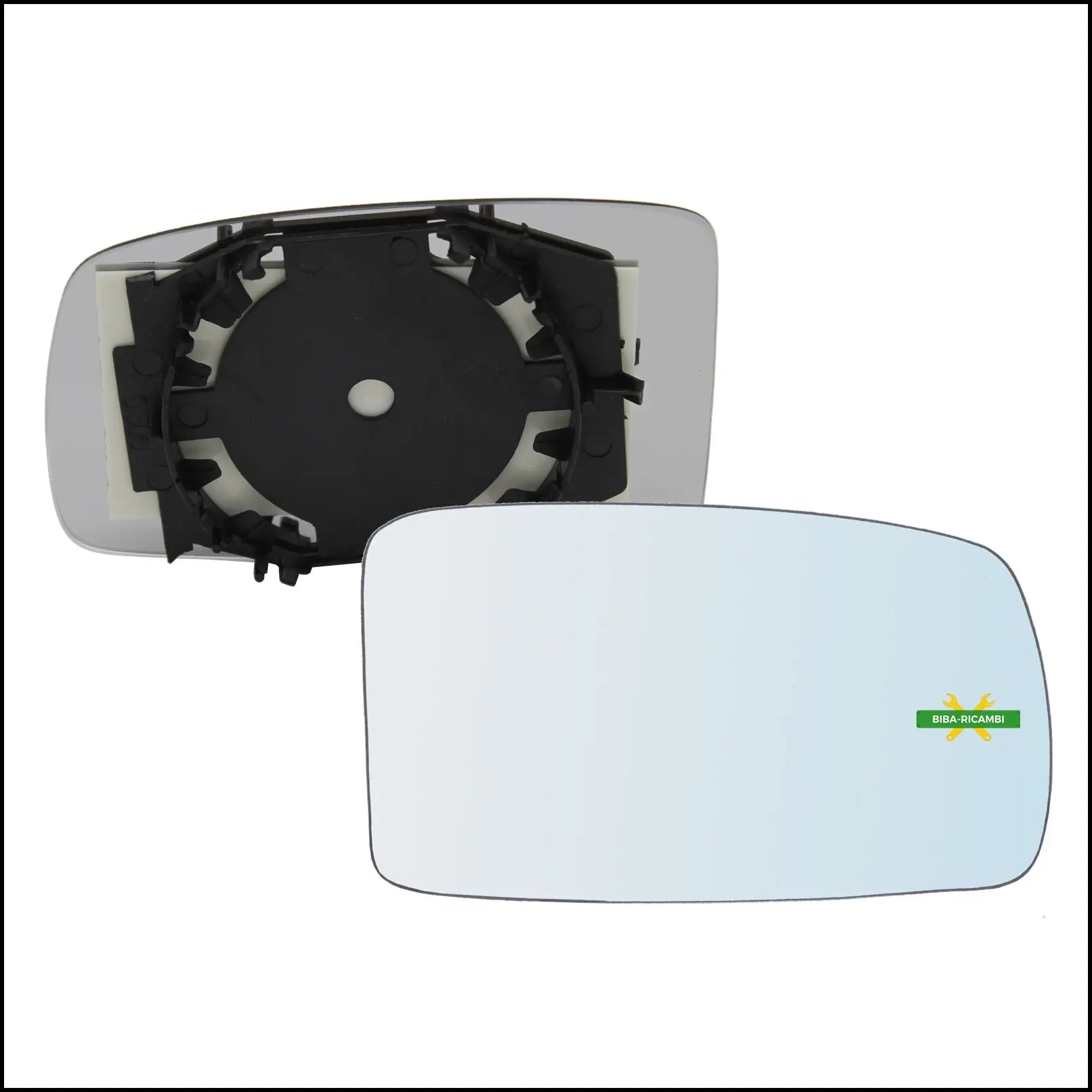 V. Piastra Specchio Retrovisore Termica Lato Dx-Passeggero Per Fiat Panda II (169) solo dal 2003-2008 BIBA-RICAMBI