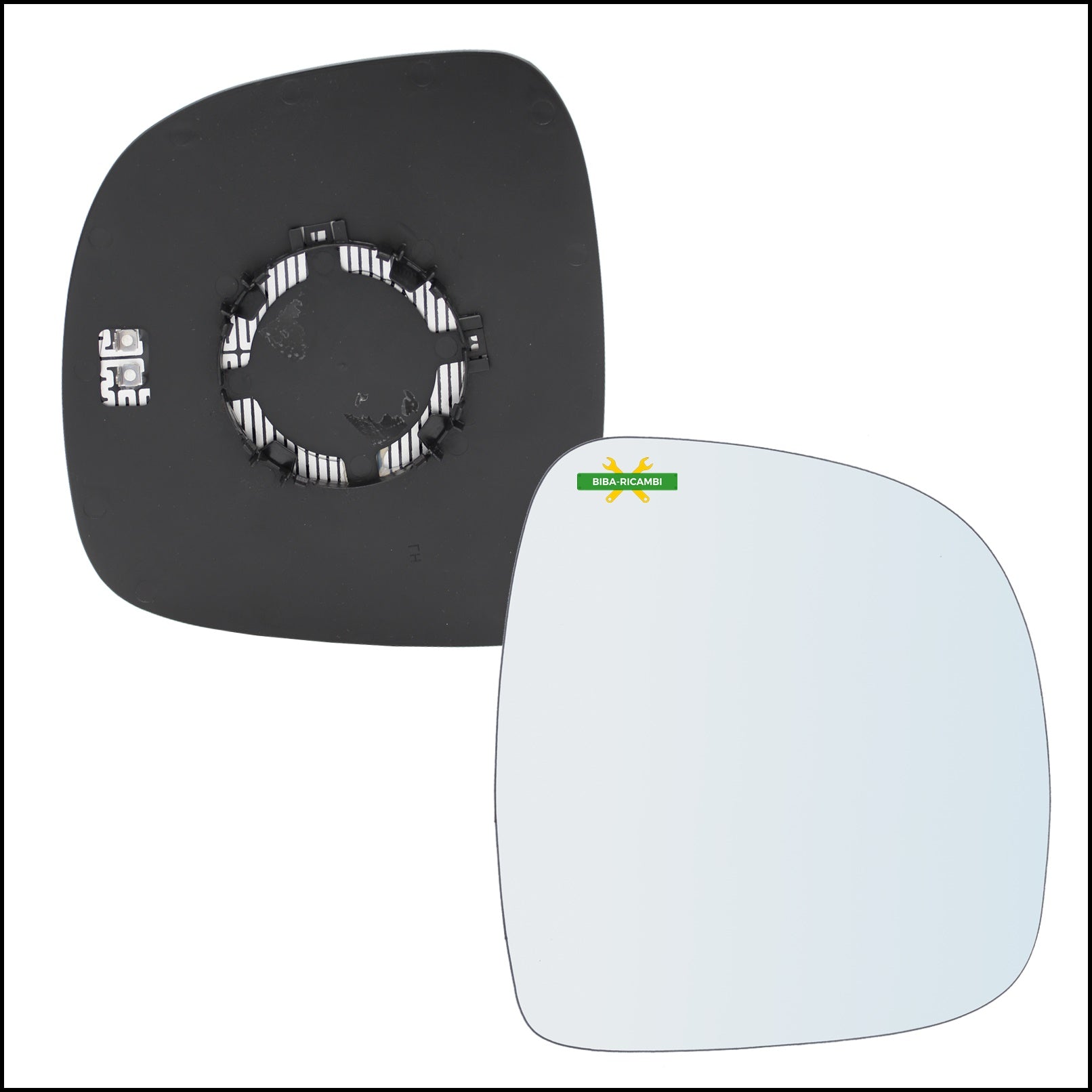 U. Piastra Specchio Retrovisore Termica Lato Dx-Passeggero art.P520-RT BIBA-RICAMBI