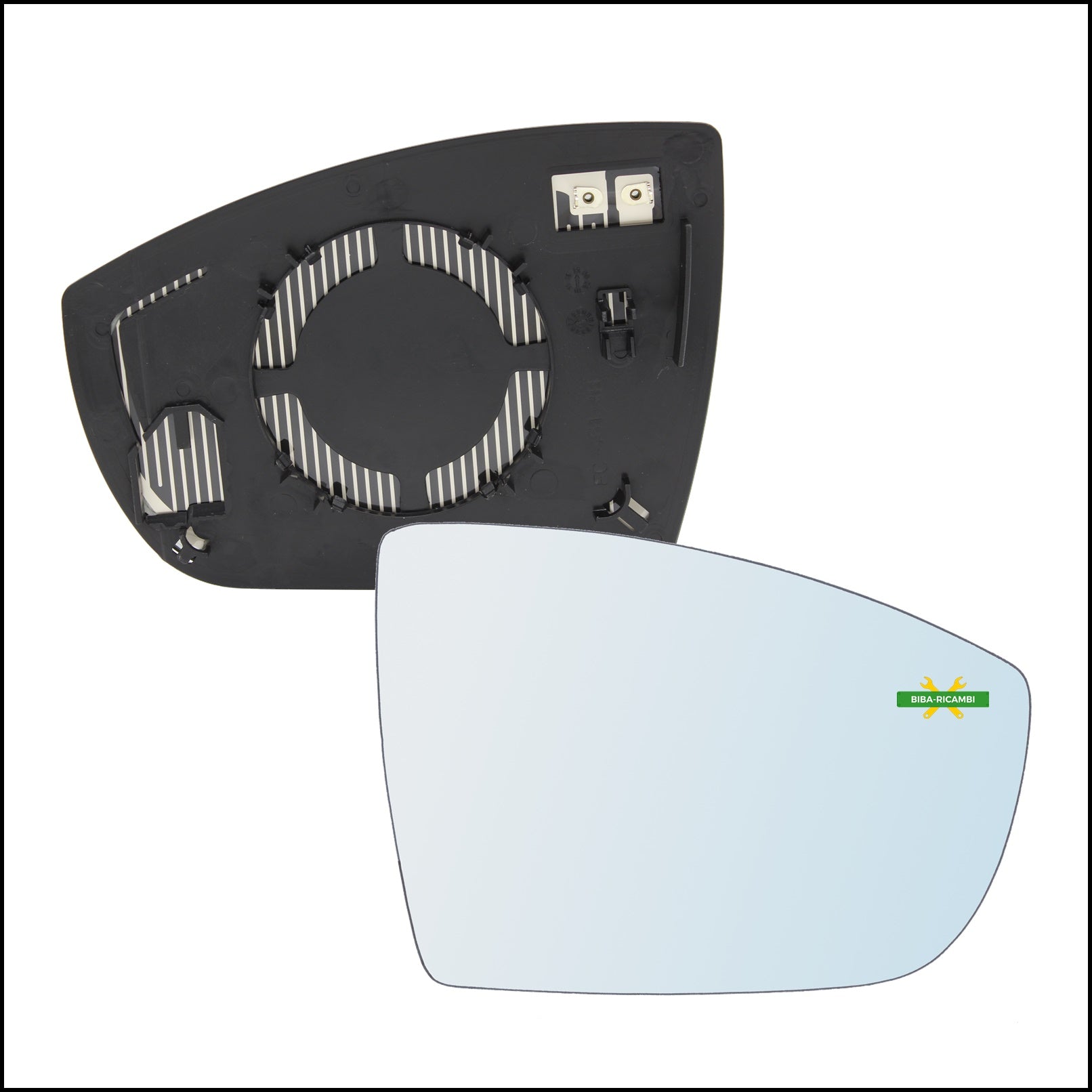 Piastra Specchio Retrovisore Termica Lato Dx-Passeggero Per Ford Kuga I dal 2008> BIBA-RICAMBI