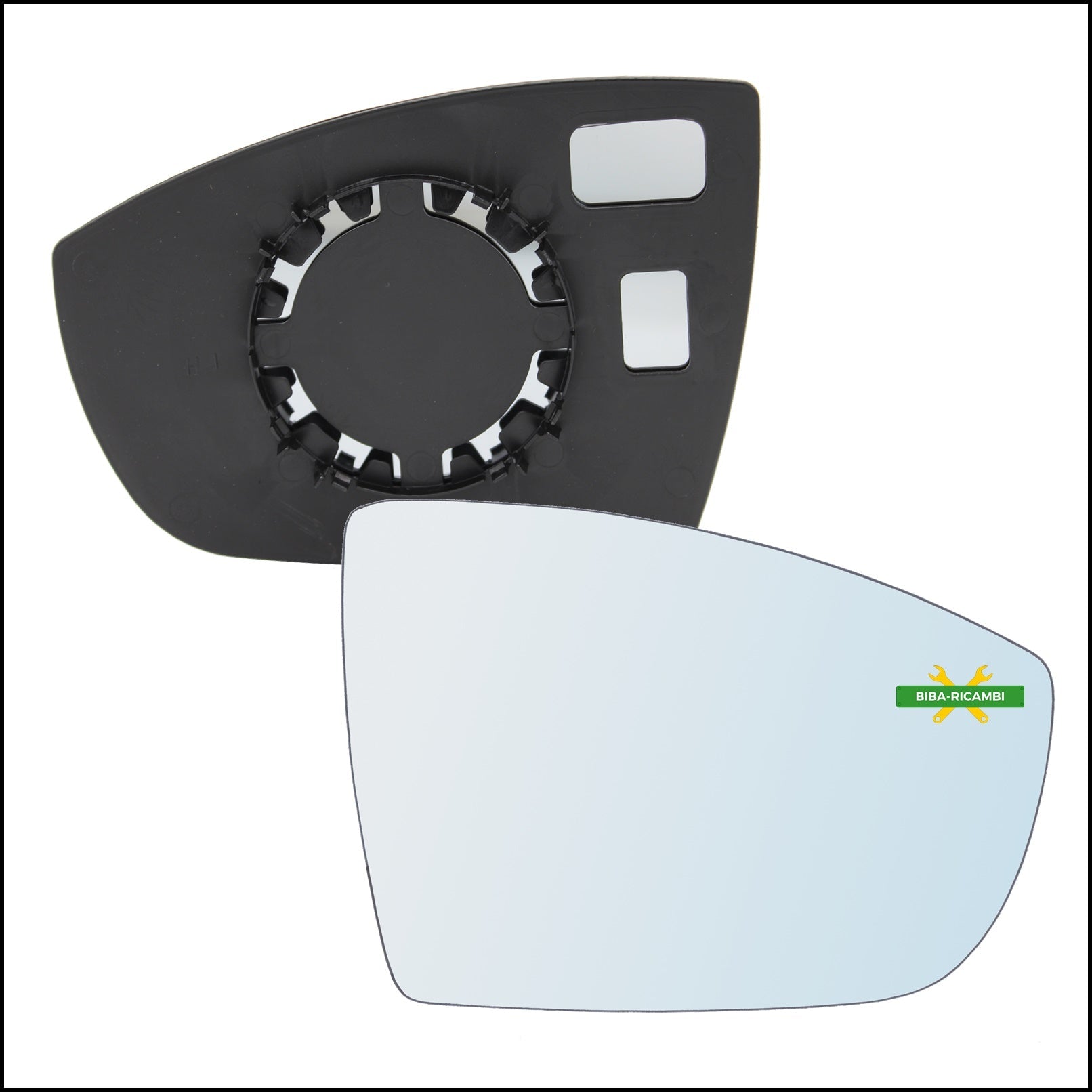 V. Piastra Specchio Retrovisore Lato Dx-Passeggero Per Ford Ecosport dal 2011> BIBA-RICAMBI