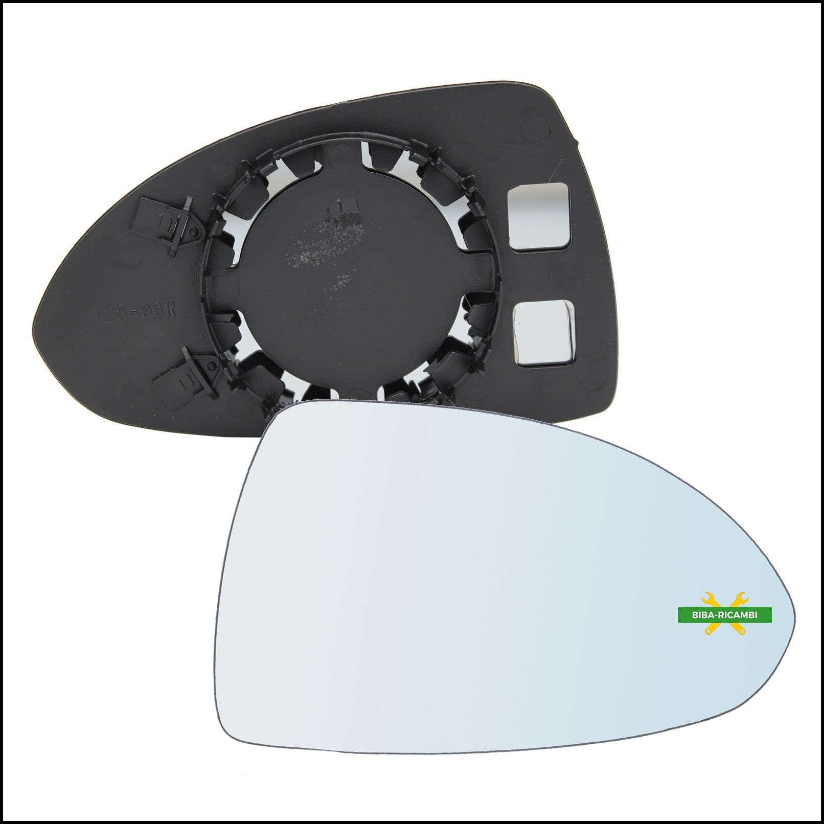 V. Piastra Specchio Retrovisore Lato Dx-Passeggero Per Opel Corsa E (X15) dal 2014> BIBA-RICAMBI