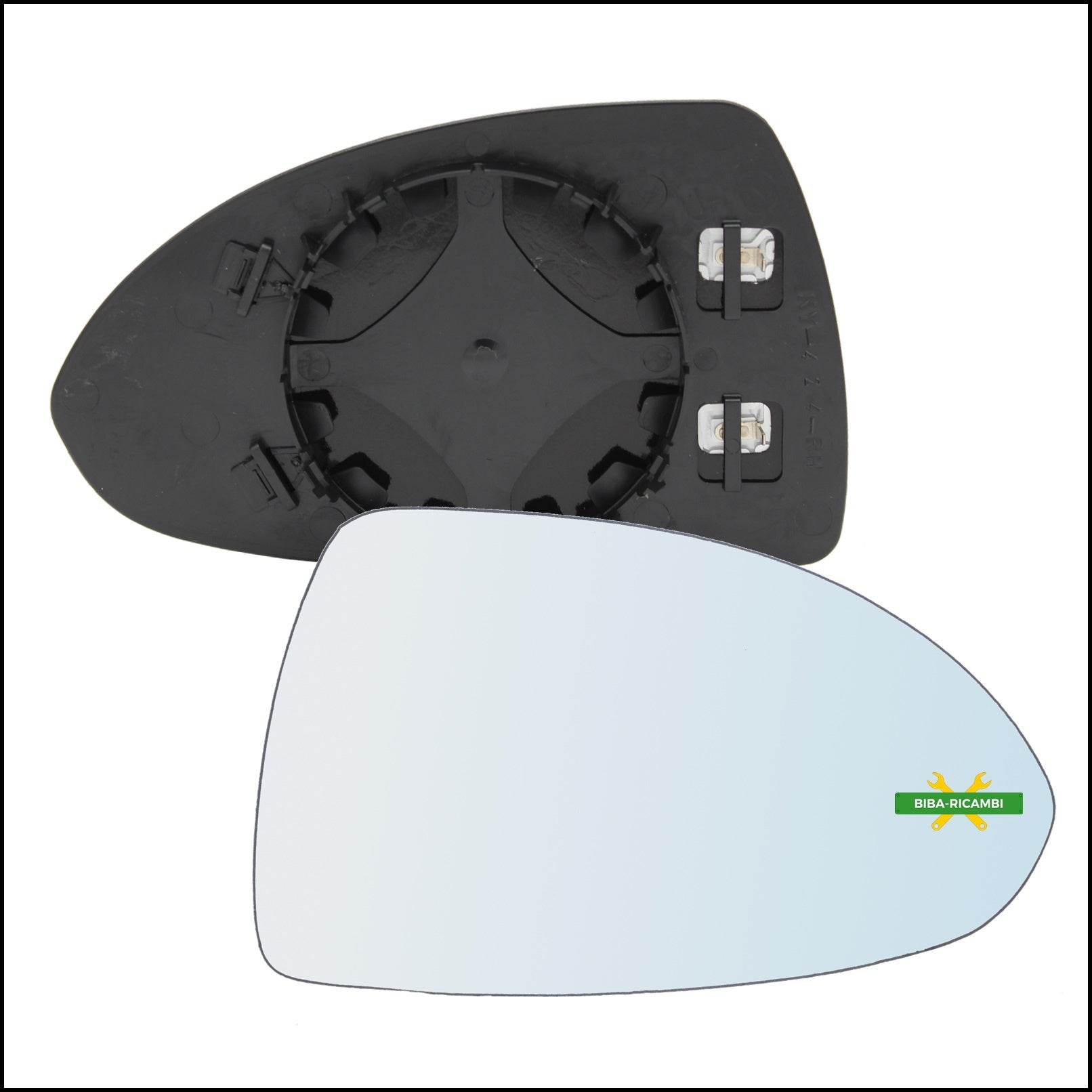 V. Piastra Specchio Retrovisore Termica Lato Dx-Passeggero Per Opel Corsa E (X15) dal 2014> BIBA-RICAMBI