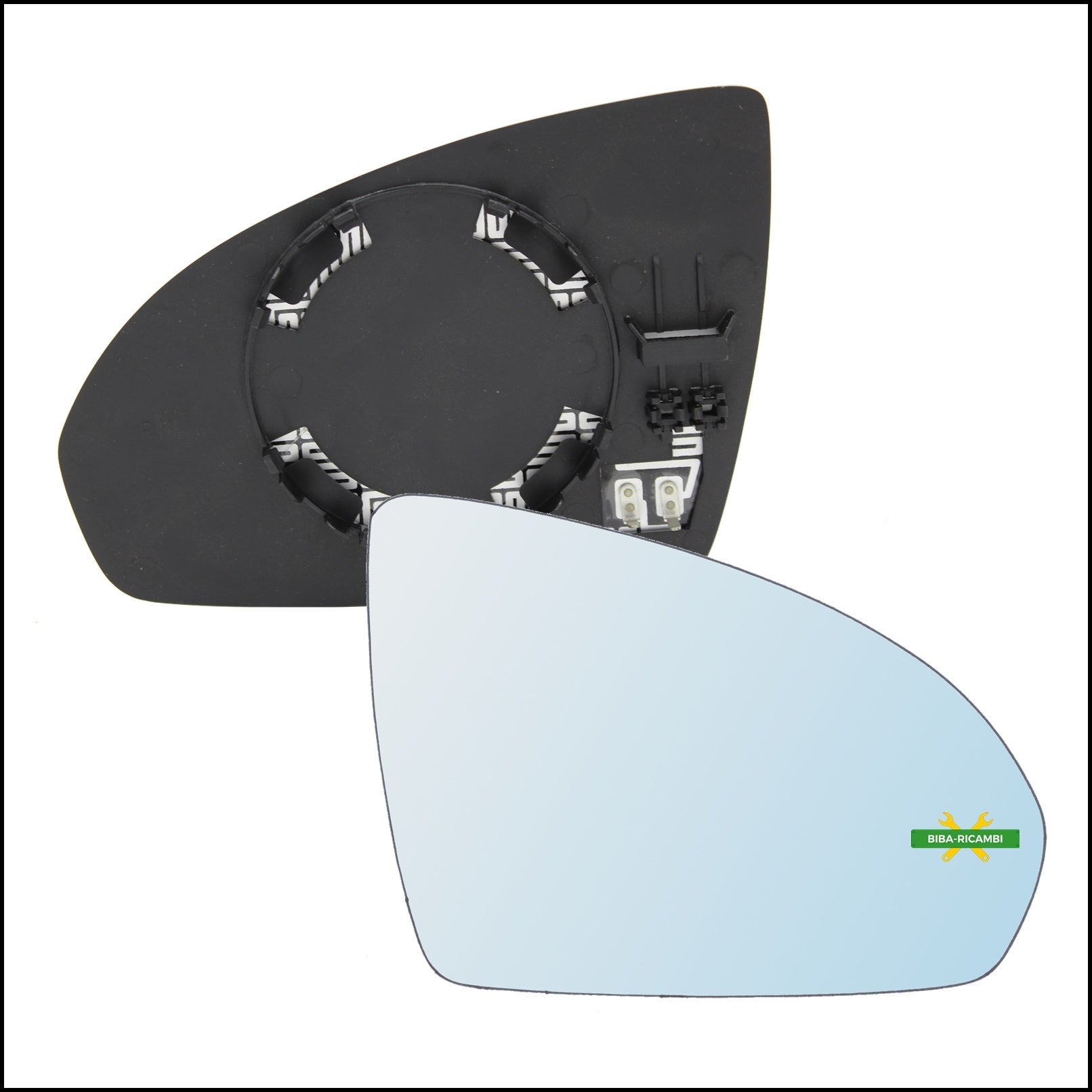 Piastra Specchio Retrovisore Termica Lato Dx-Passeggero Per Smart ForTwo II (451) dal 2007> BIBA-RICAMBI