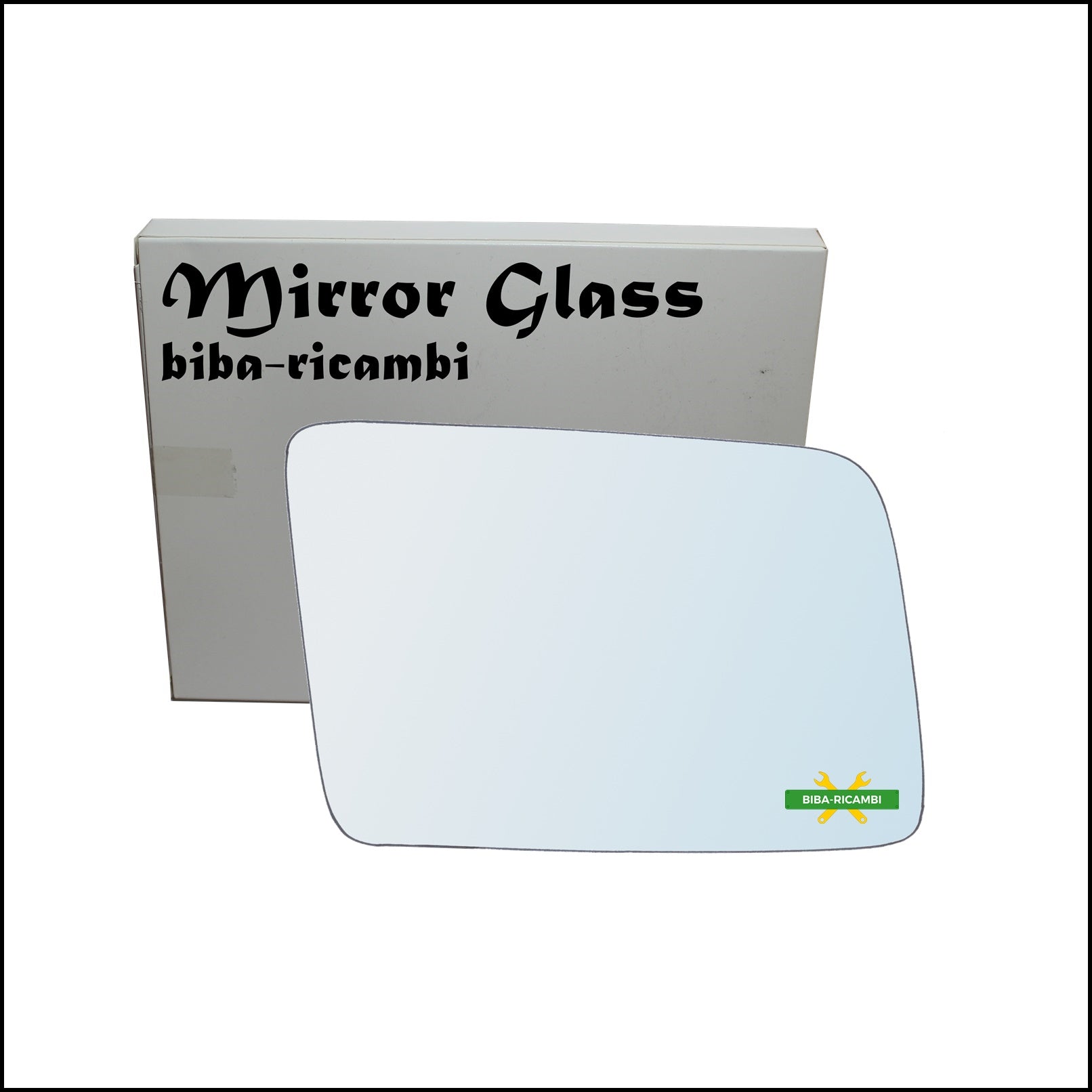Vetro Specchio Retrovisore Cromato Lato Dx-Passeggero Per Opel Corsa A (S83) dal 1982-1993 BIBA-RICAMBI