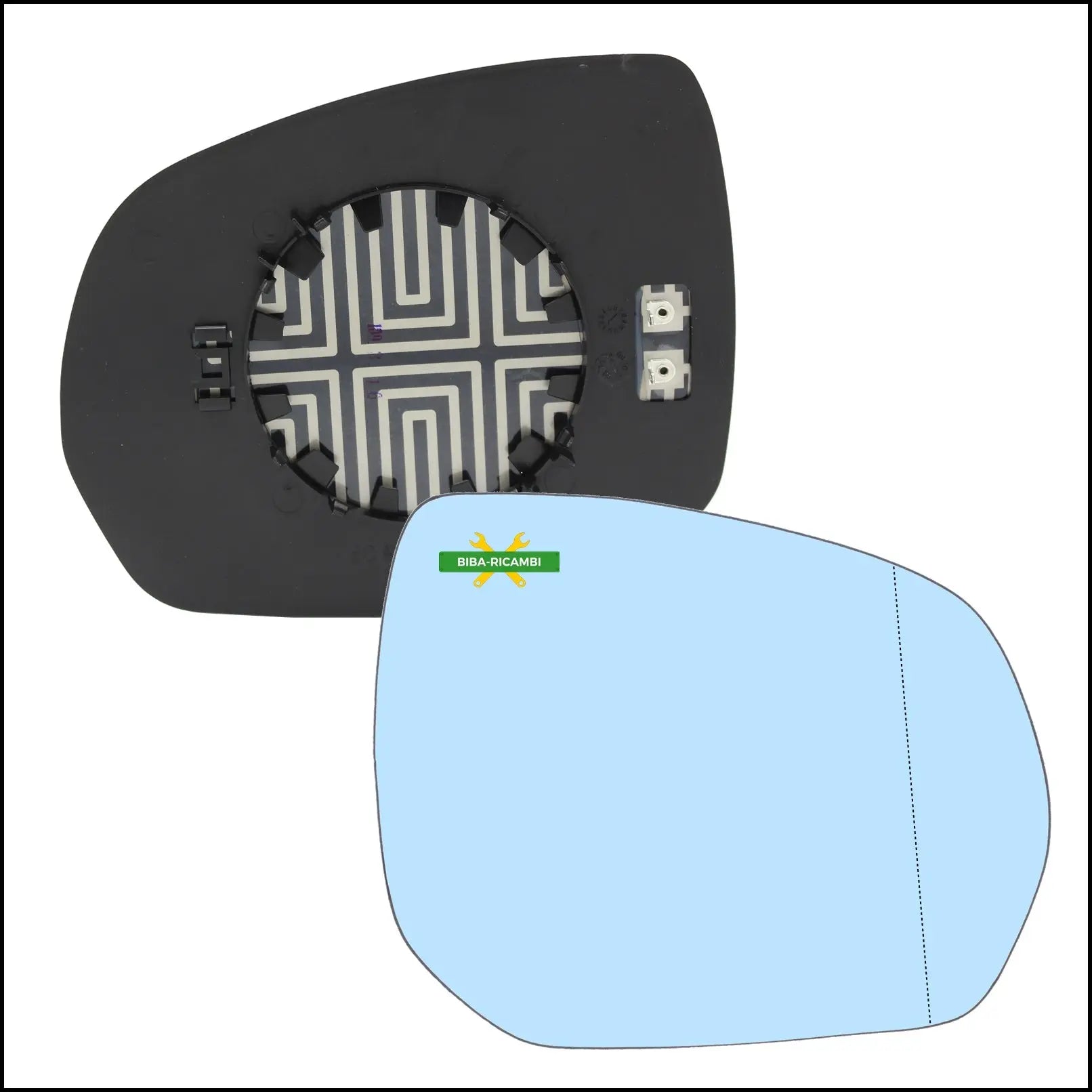 Piastra Specchio Azzurrato Termico Asferico Lato Dx-Passeggero Per Peugeot 5008 (0U) dal 2009> BIBA-RICAMBI