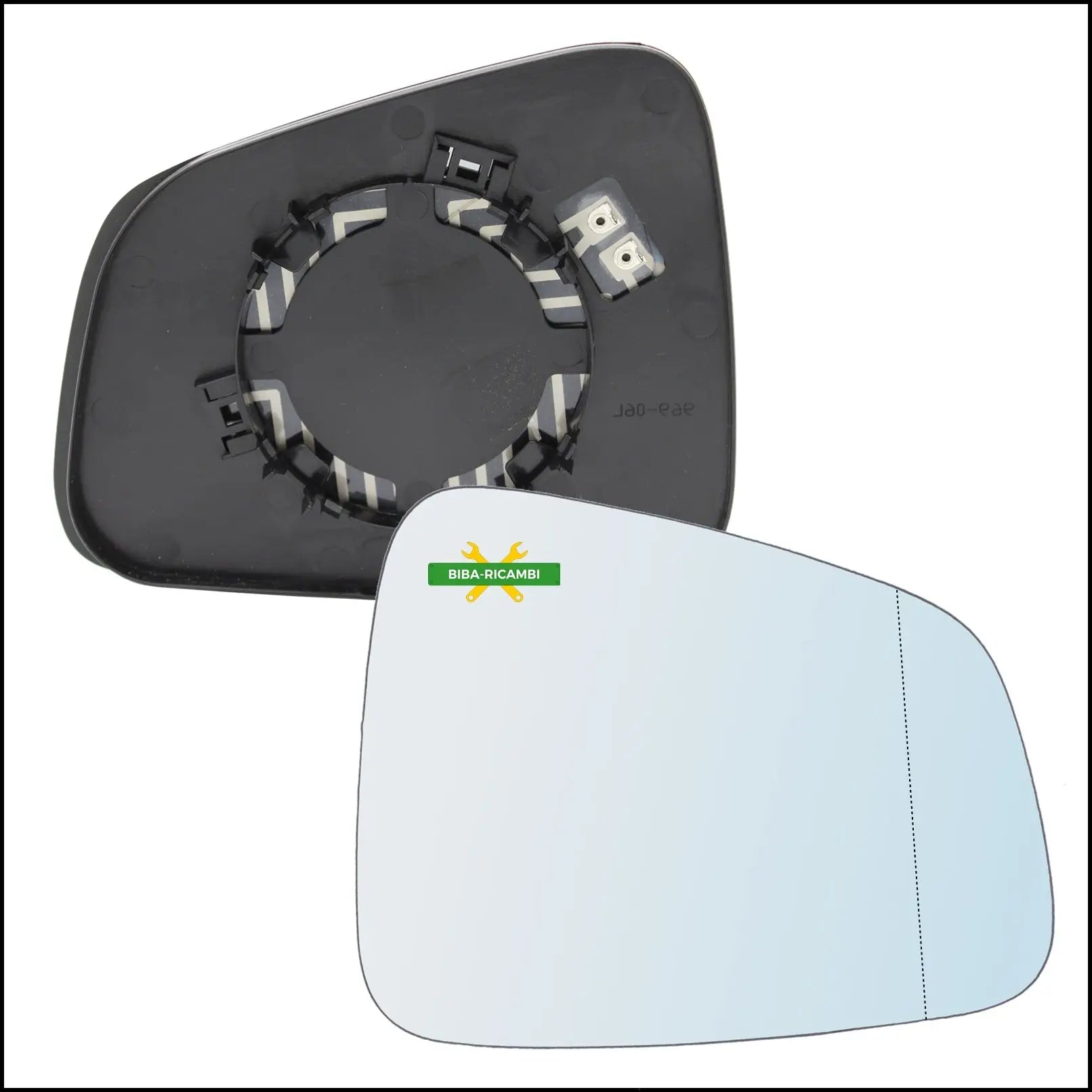Piastra Specchio Retrovisore Termica Asferica Lato Dx-Passeggero Per Chevrolet Trax dal 2012> BIBA-RICAMBI