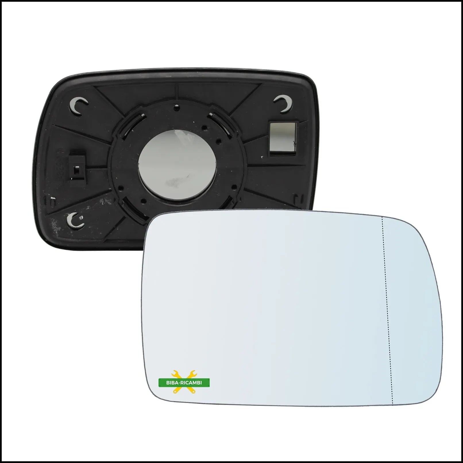 Piastra Specchio Retrovisore Asferica Lato Dx-Passeggero Per Kia Picanto I (SA) dal 2004> BIBA-RICAMBI