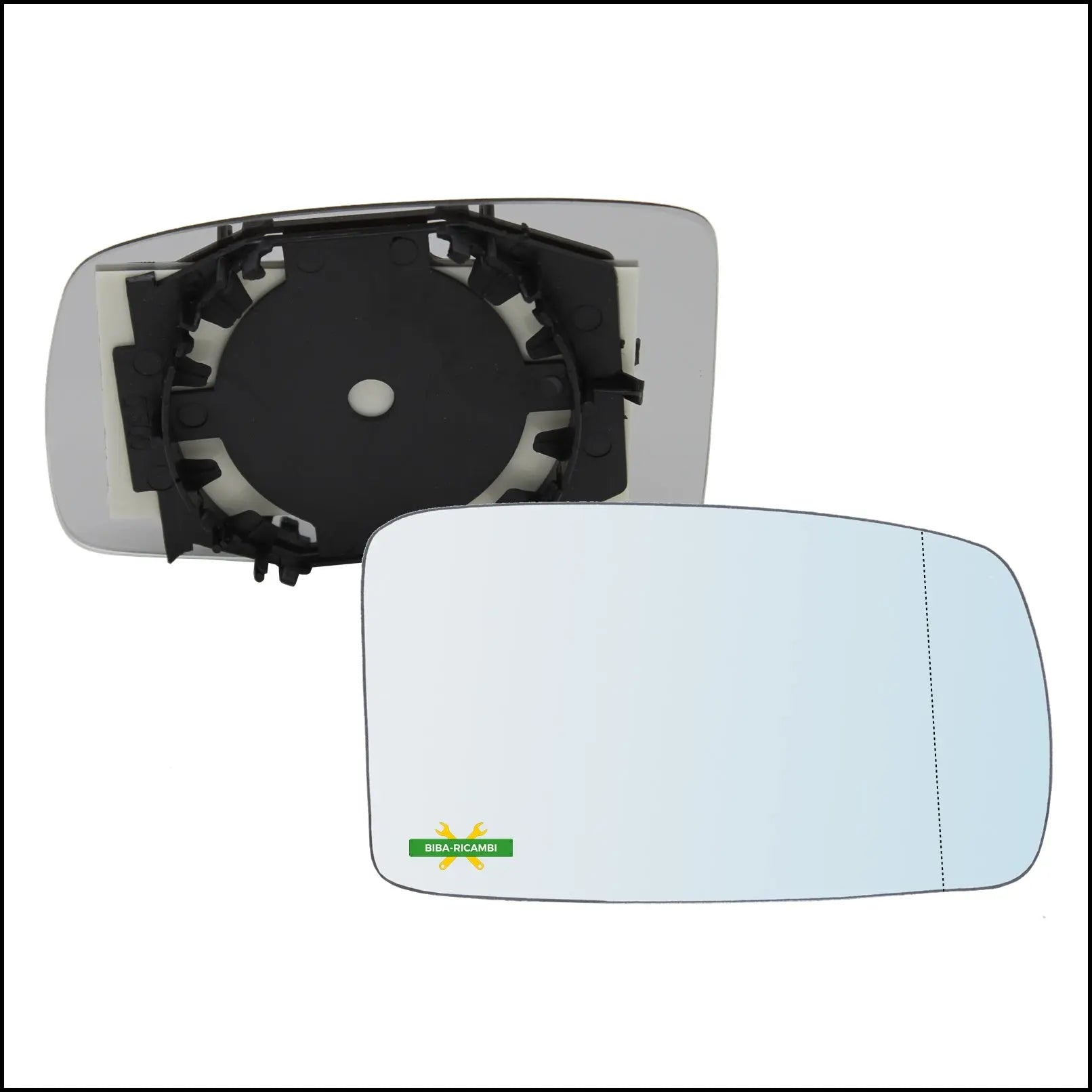 V. Piastra Specchio Retrovisore Termica Asferica Lato Dx-Passeggero Per Fiat Panda II (169) solo dal 2003-2008 BIBA-RICAMBI