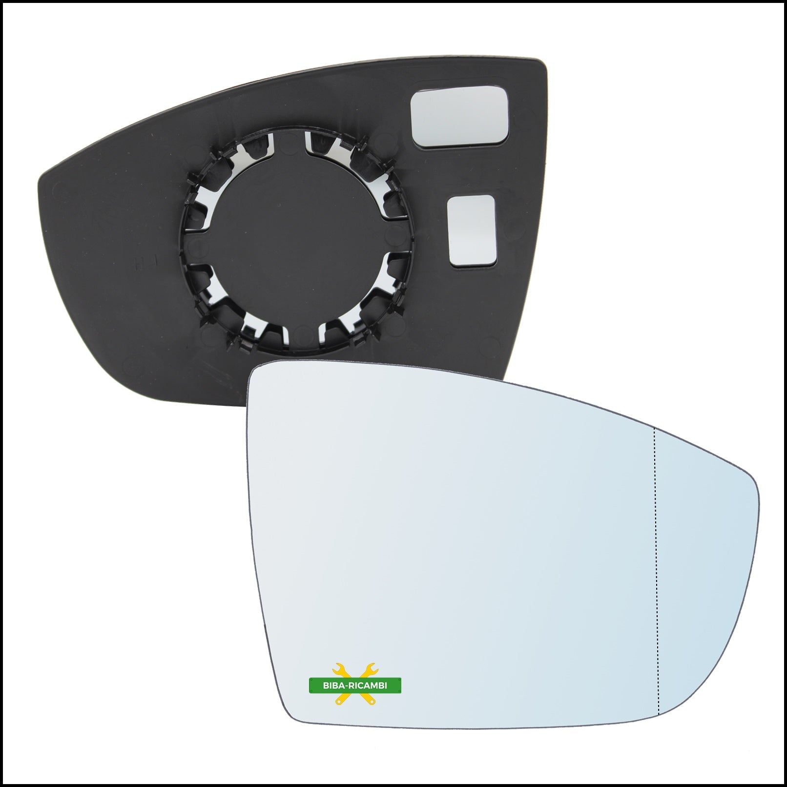 V. Piastra Specchio Retrovisore Asferica Lato Dx-Passeggero Per Ford Ecosport dal 2011> BIBA-RICAMBI