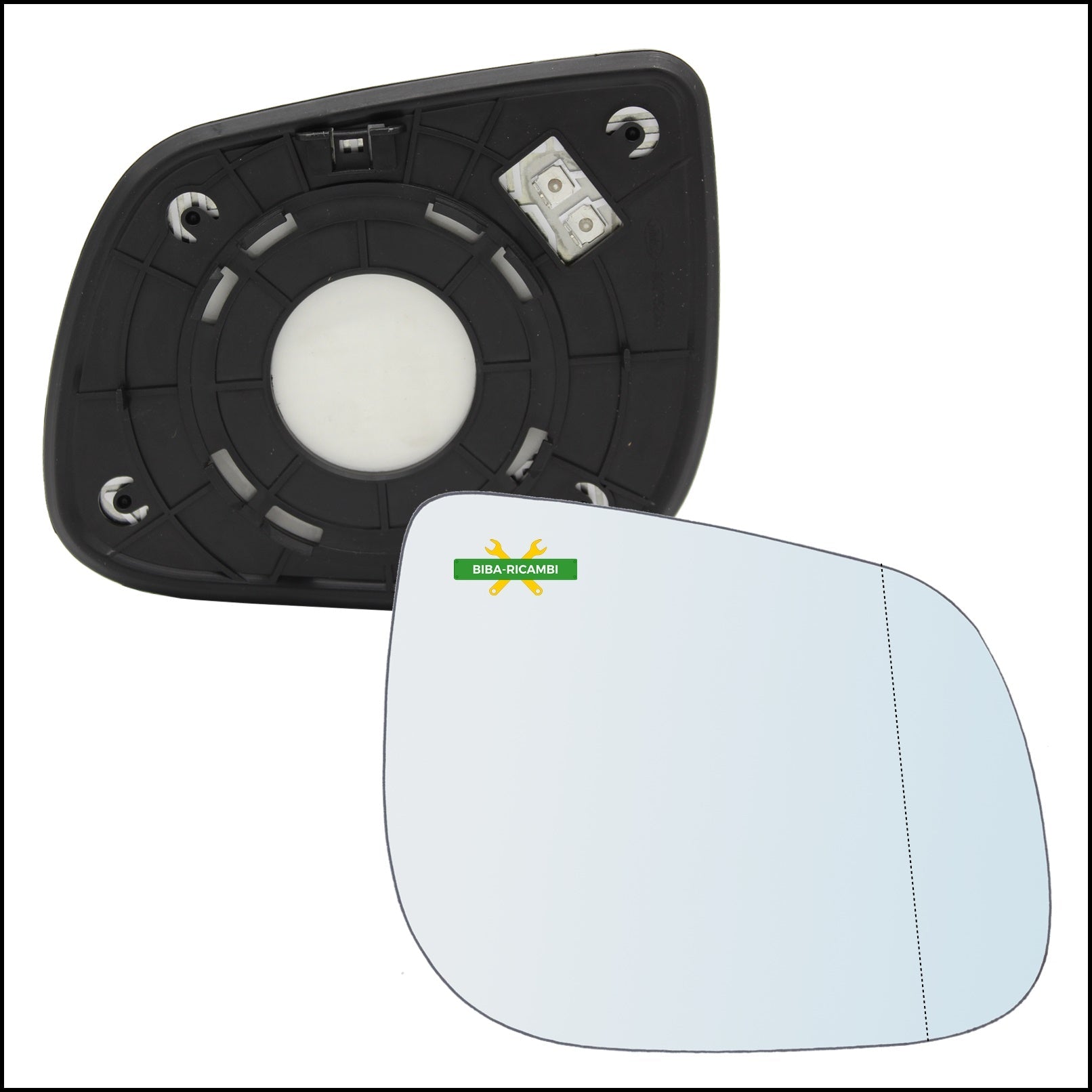 Piastra Specchio Retrovisore Termica Asferica Lato Dx-Passeggero Per Kia Picanto II (TA) dal 2011> BIBA-RICAMBI