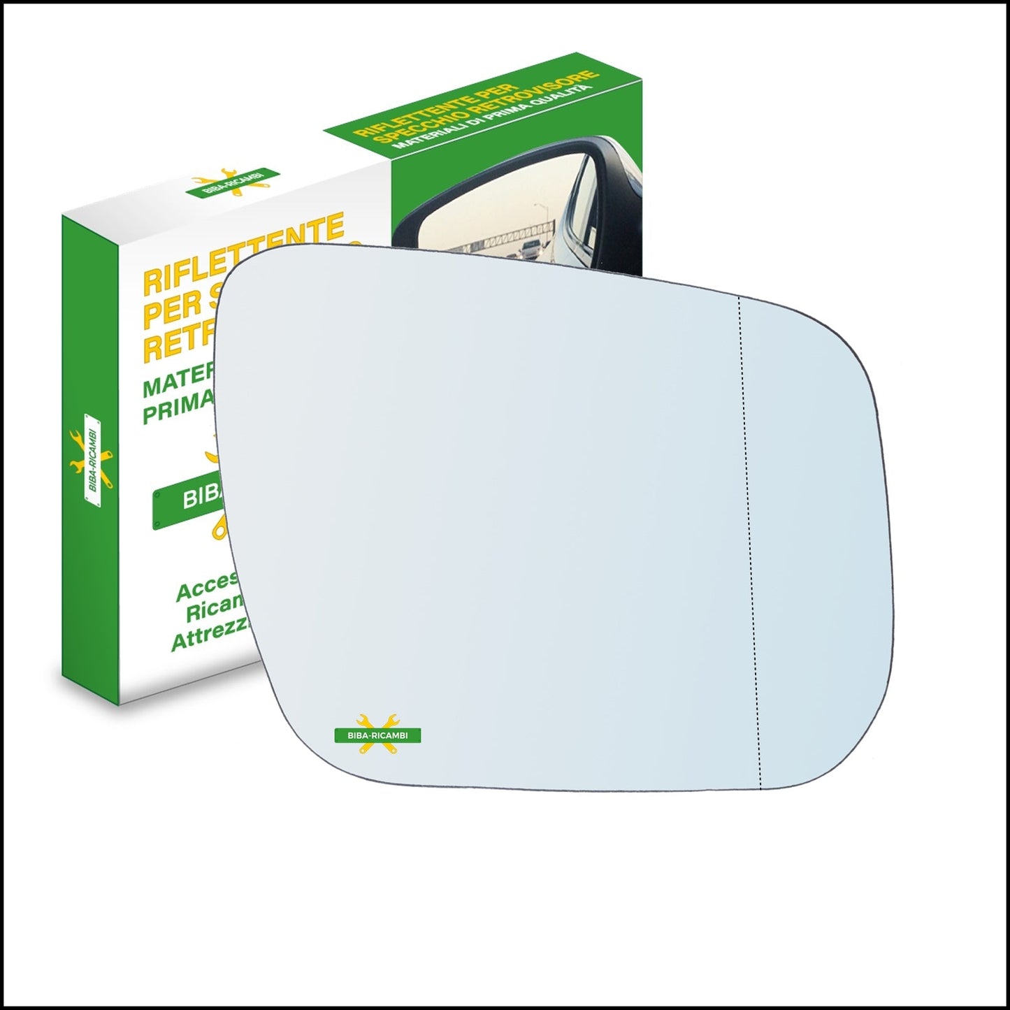 Vetro Specchio Retrovisore Asferico DX Compatibile Per GRAND VITARA II (JT) dal 2009> BIBA-RICAMBI