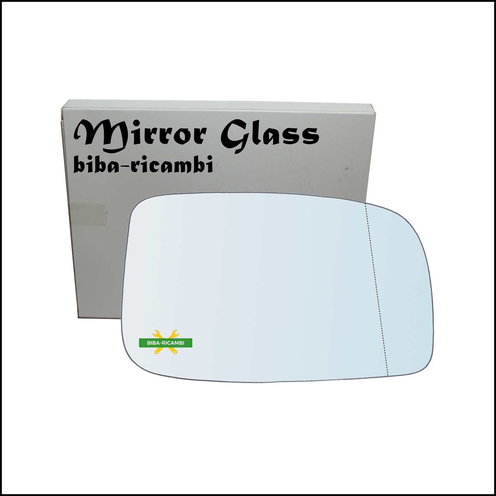 Vetro Specchio Retrovisore Asferico Lato Dx-Passeggero Per Daihatsu Sirion (M3) dal 2005-2011 BIBA-RICAMBI