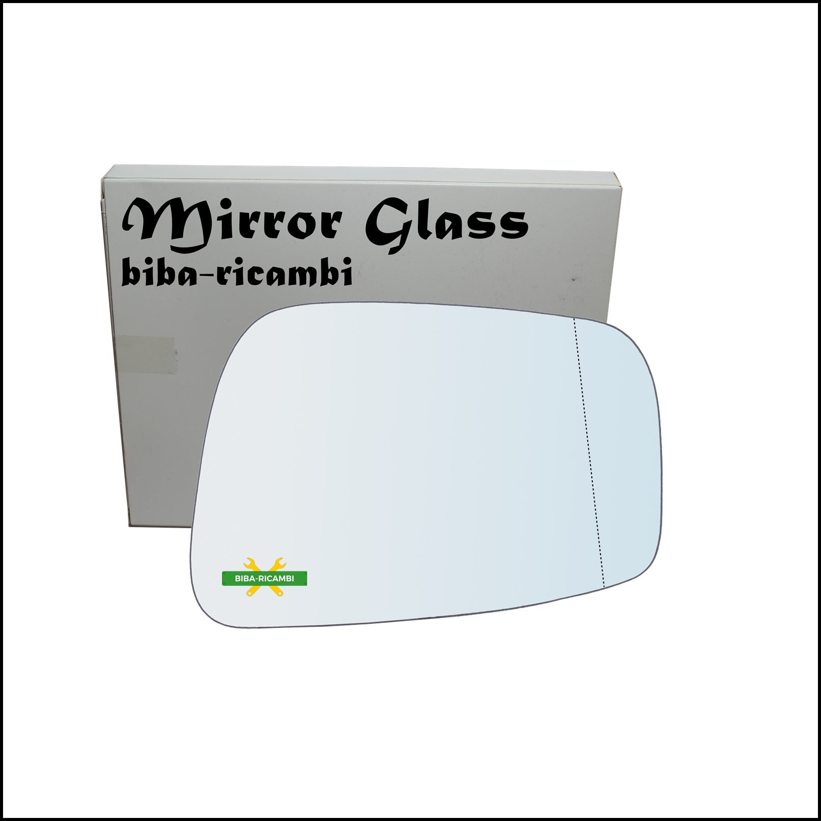 Vetro Specchio Retrovisore Asferico Lato Dx-Passeggero Per Nissan Navara (D40) dal 2004-2007 BIBA-RICAMBI