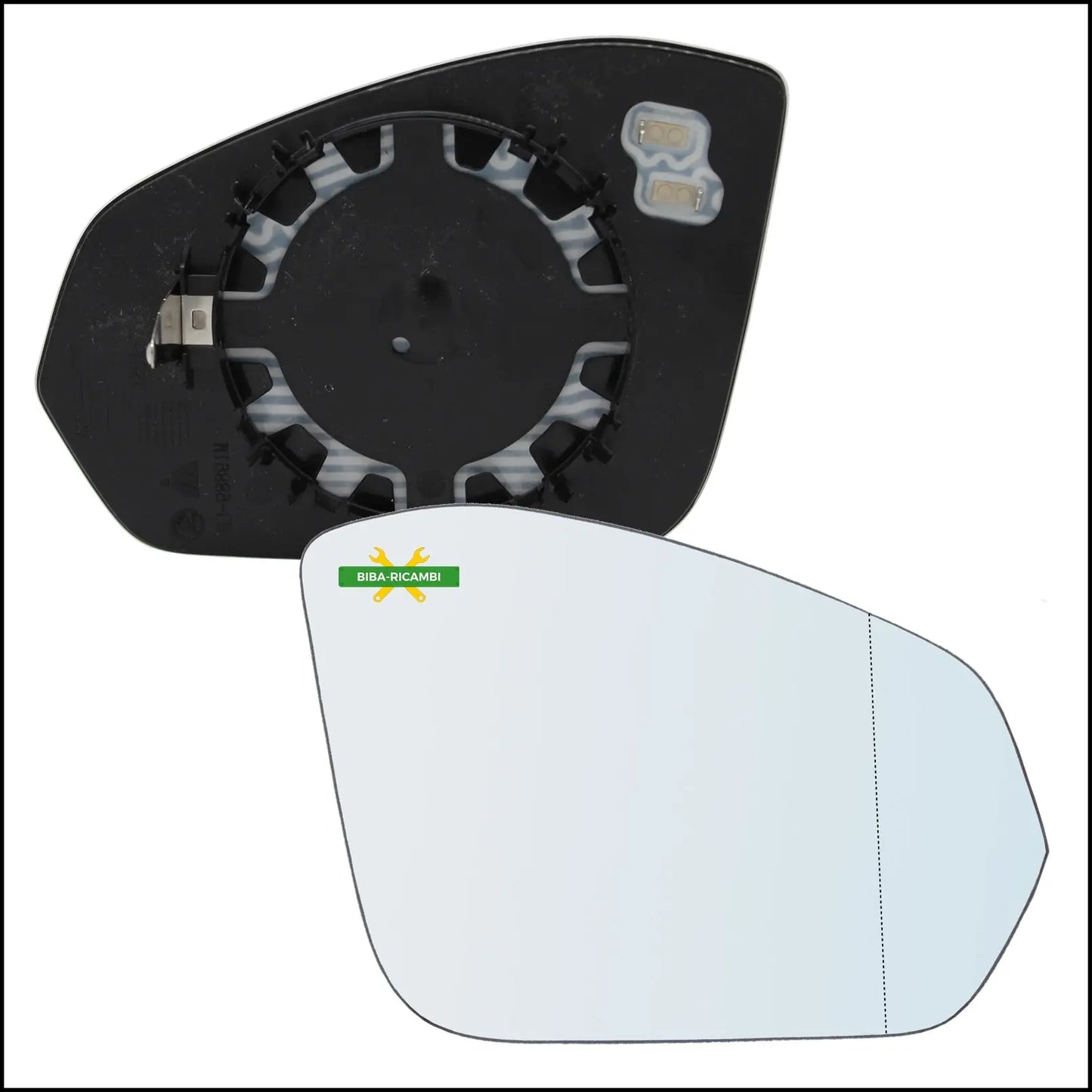 Piastra Specchio Retrovisore Termica Asferica Lato Dx-Passeggero Per Skoda Fabia IV (PJ3) dal 2021> BIBA-RICAMBI