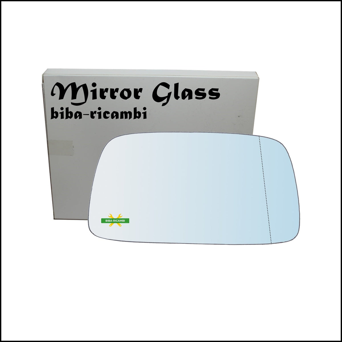 Vetro Specchio Retrovisore Asferico Lato Dx-Passeggero Per Volvo 460 (464) solo dal 1988-1994 BIBA-RICAMBI
