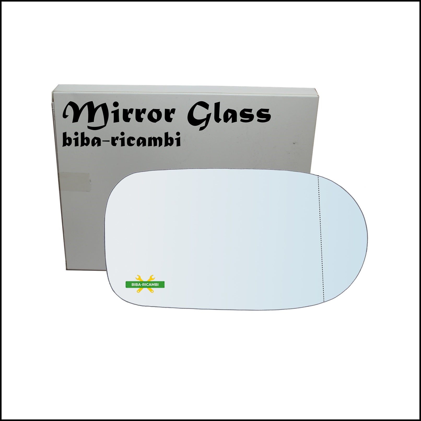 Vetro Specchio Retrovisore Asferico Lato Dx-Passeggero Per Fiat Palio Restyling dal 2002-2006 BIBA-RICAMBI