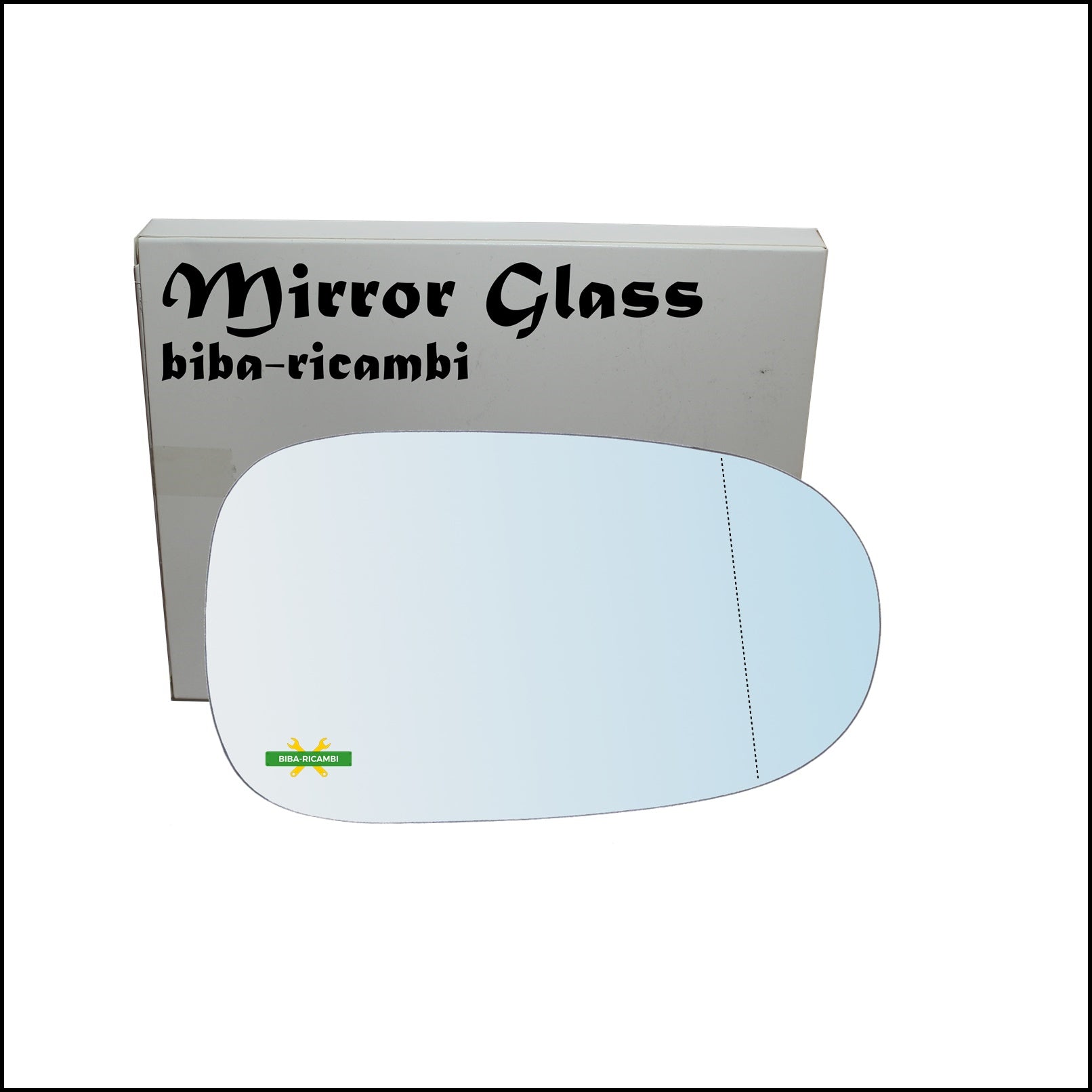 Vetro Specchio Retrovisore Cromato Asferico Lato Dx-Passeggero Per Nissan Almera Tino (V10) dal 1998-2006 BIBA-RICAMBI