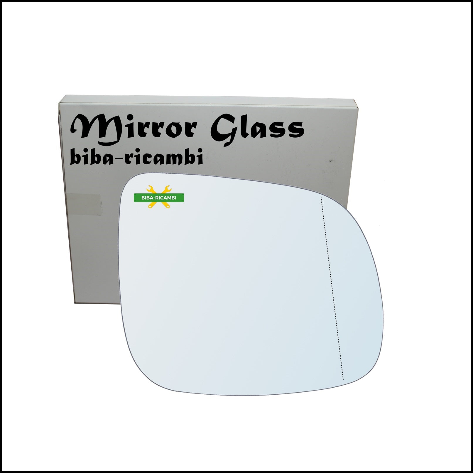 Vetro Specchio Retrovisore Cromato Asferico Lato Dx-Passeggero Per Audi Q7 I (4LB) dal 2006-2016 BIBA-RICAMBI