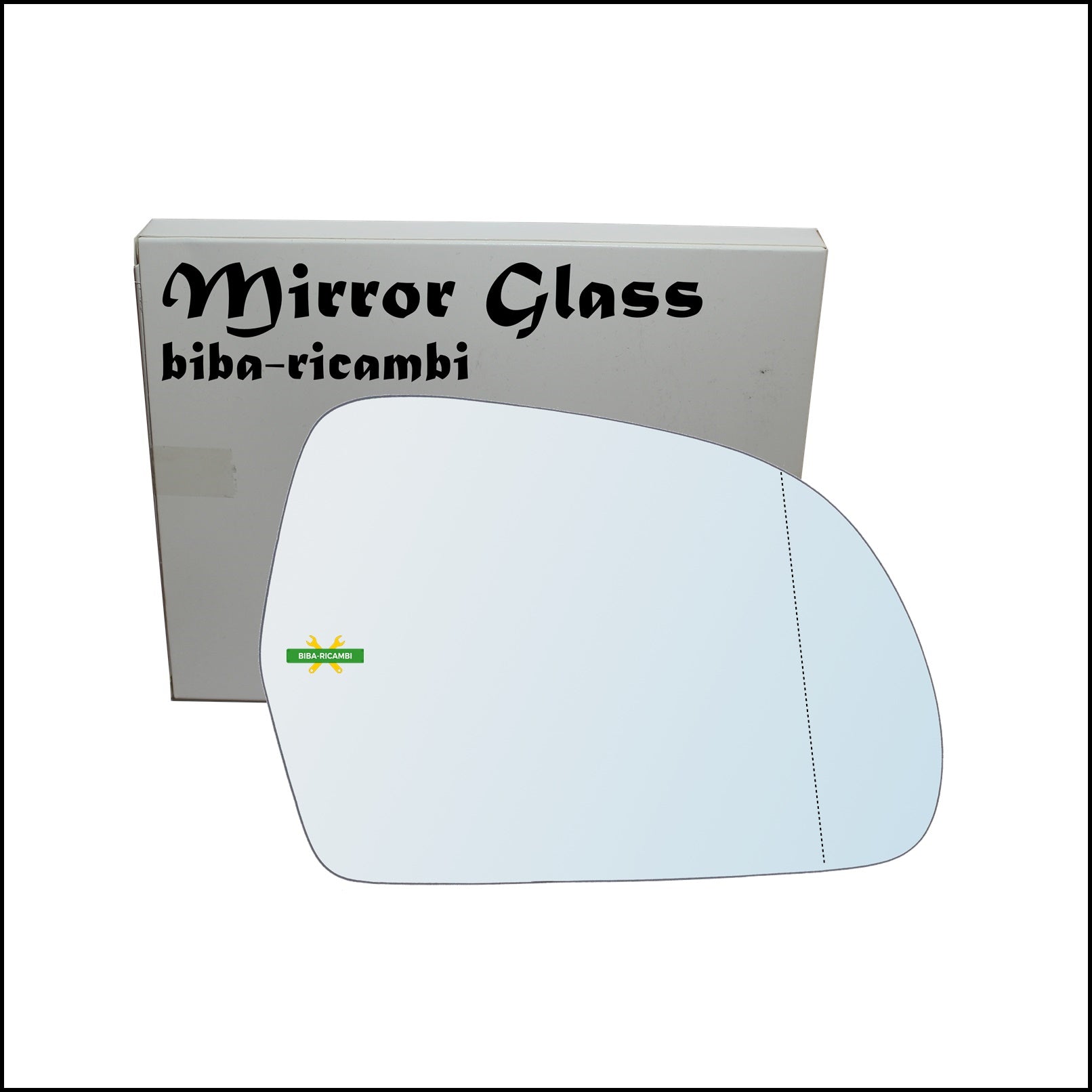 Vetro Specchio Retrovisore Cromato Asferico Lato Dx-Passeggero Per Audi Q3 I (8UB) dal 2011-2018 BIBA-RICAMBI