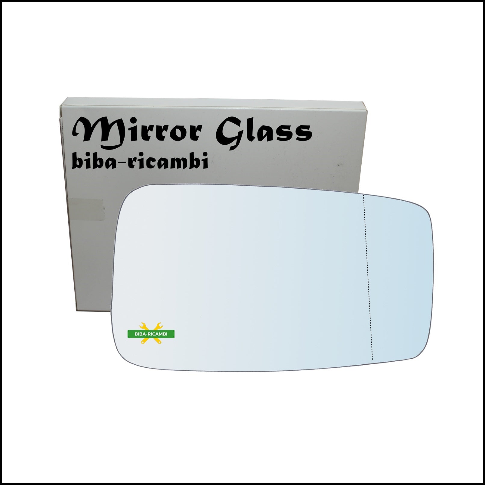Vetro Specchio Retrovisore Cromato Asferico Lato Dx-Passeggero Per Seat Toledo I (1L) dal 1991-1999 BIBA-RICAMBI