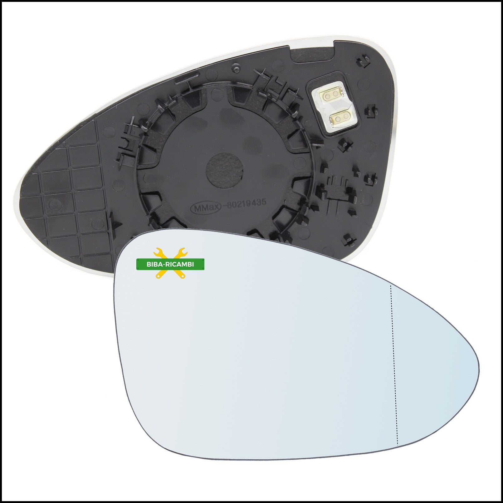 Piastra Retrovisore Termica Asferica Lato Dx-Passeggero Per Porsche Panamera II (971) dal 2016> BIBA-RICAMBI