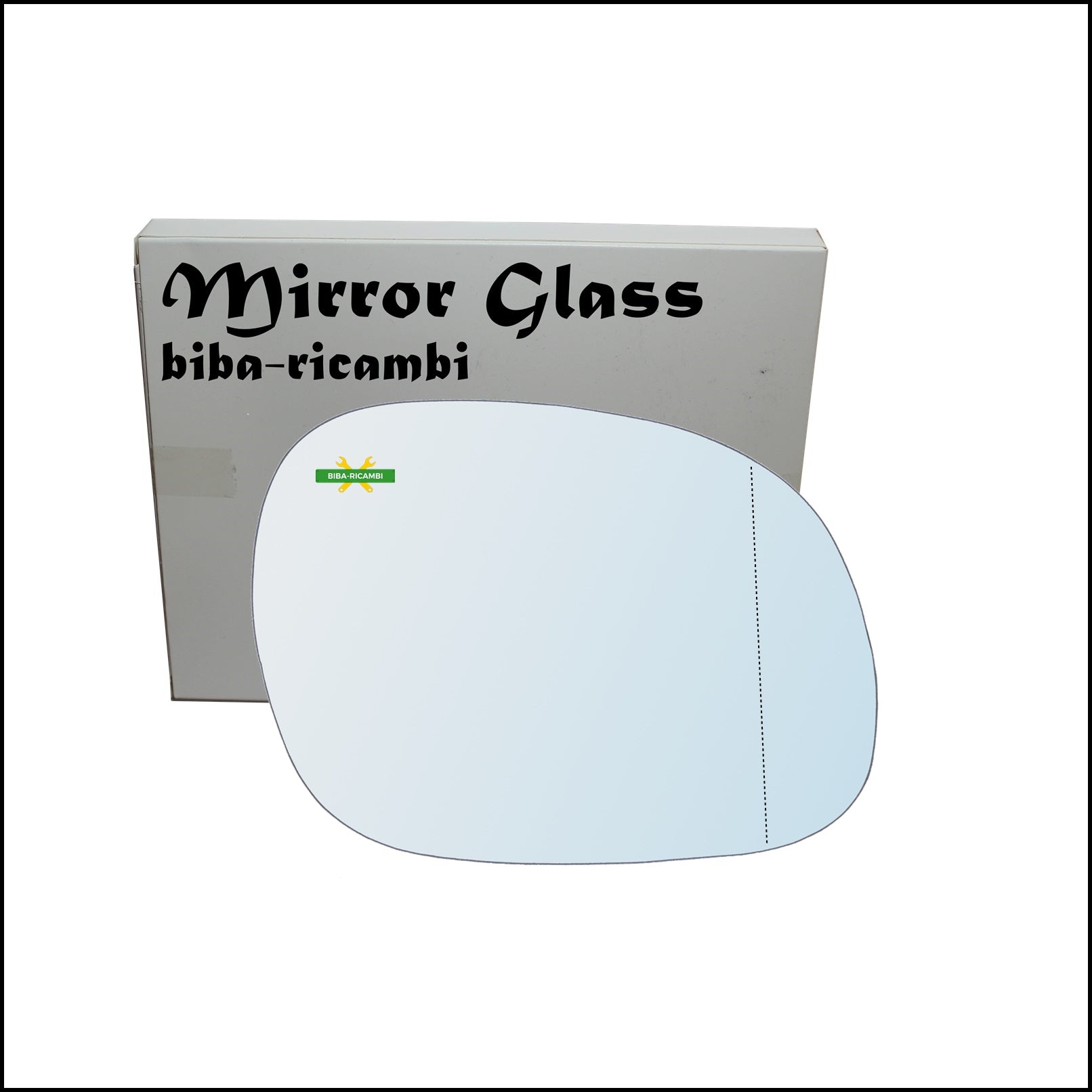 Vetro Specchio Retrovisore Cromato Asferico Lato Dx-Passeggero Per Kia Carnival I (UP) dal 1998-2001 BIBA-RICAMBI